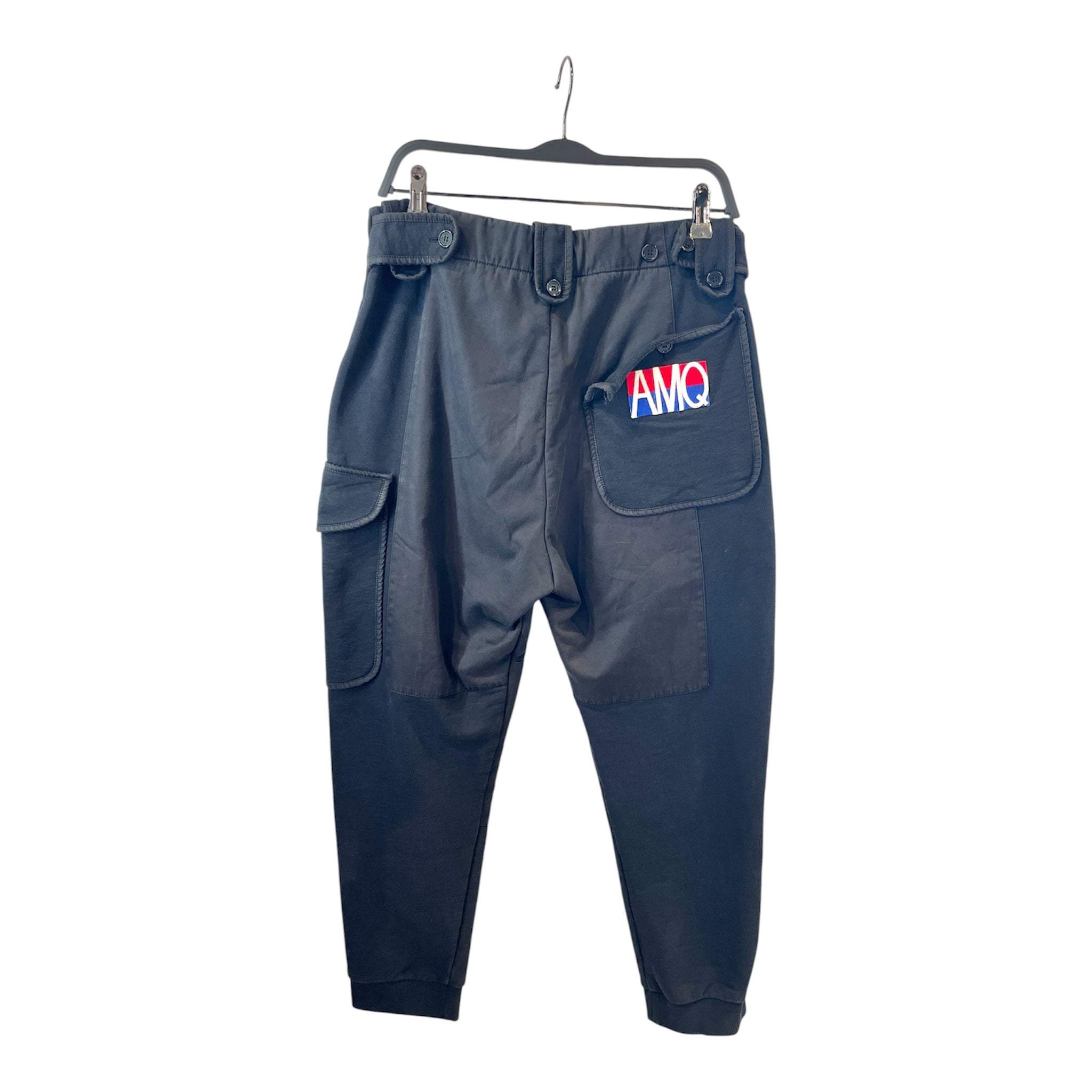 Alexander McQueen/Pants/M/Cotton/BLK/Joggers/All Over Print/AMQ BACK PATCH view 2