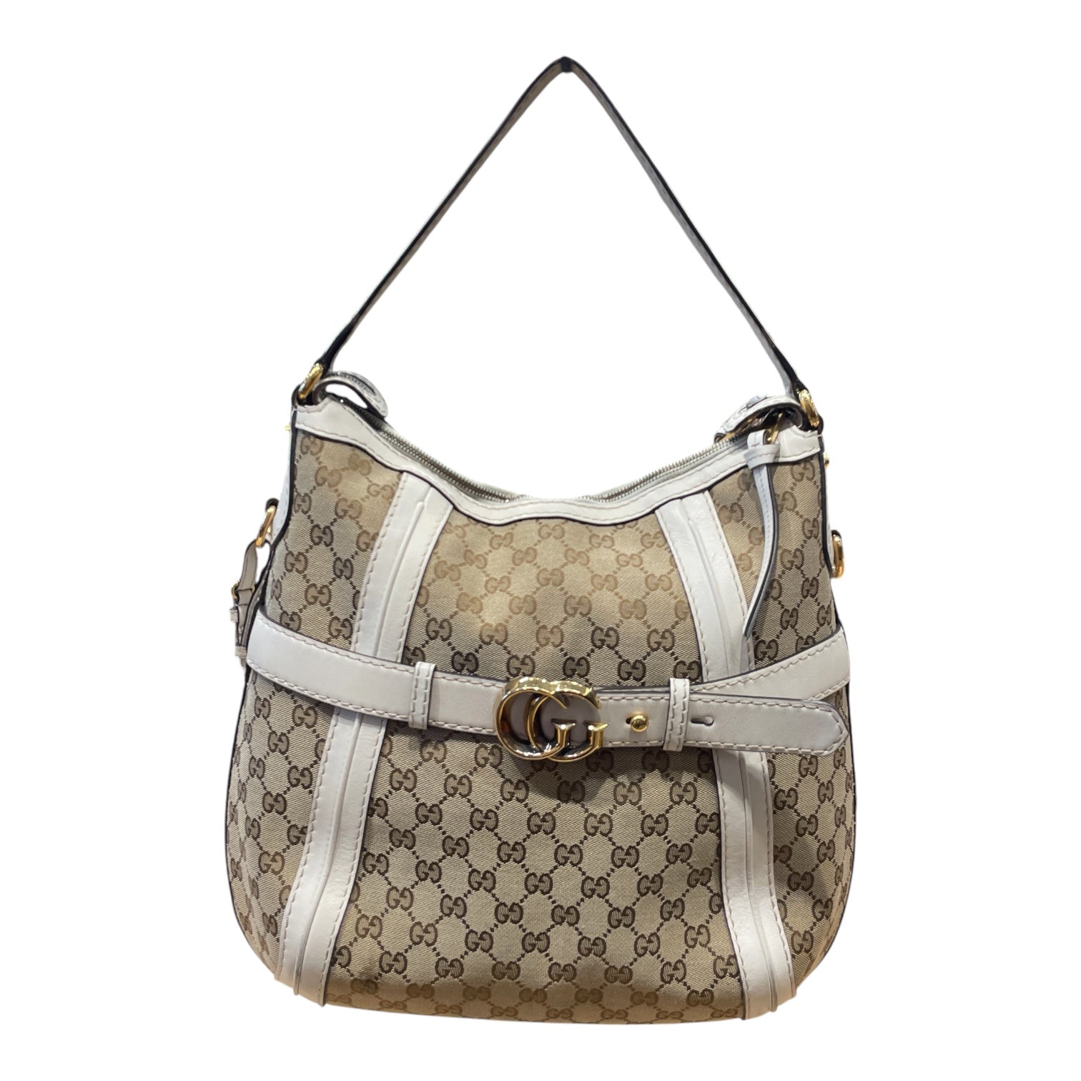 GUCCI/Bag/Monogram/Leather/KHK/GG Running Hobo view 1