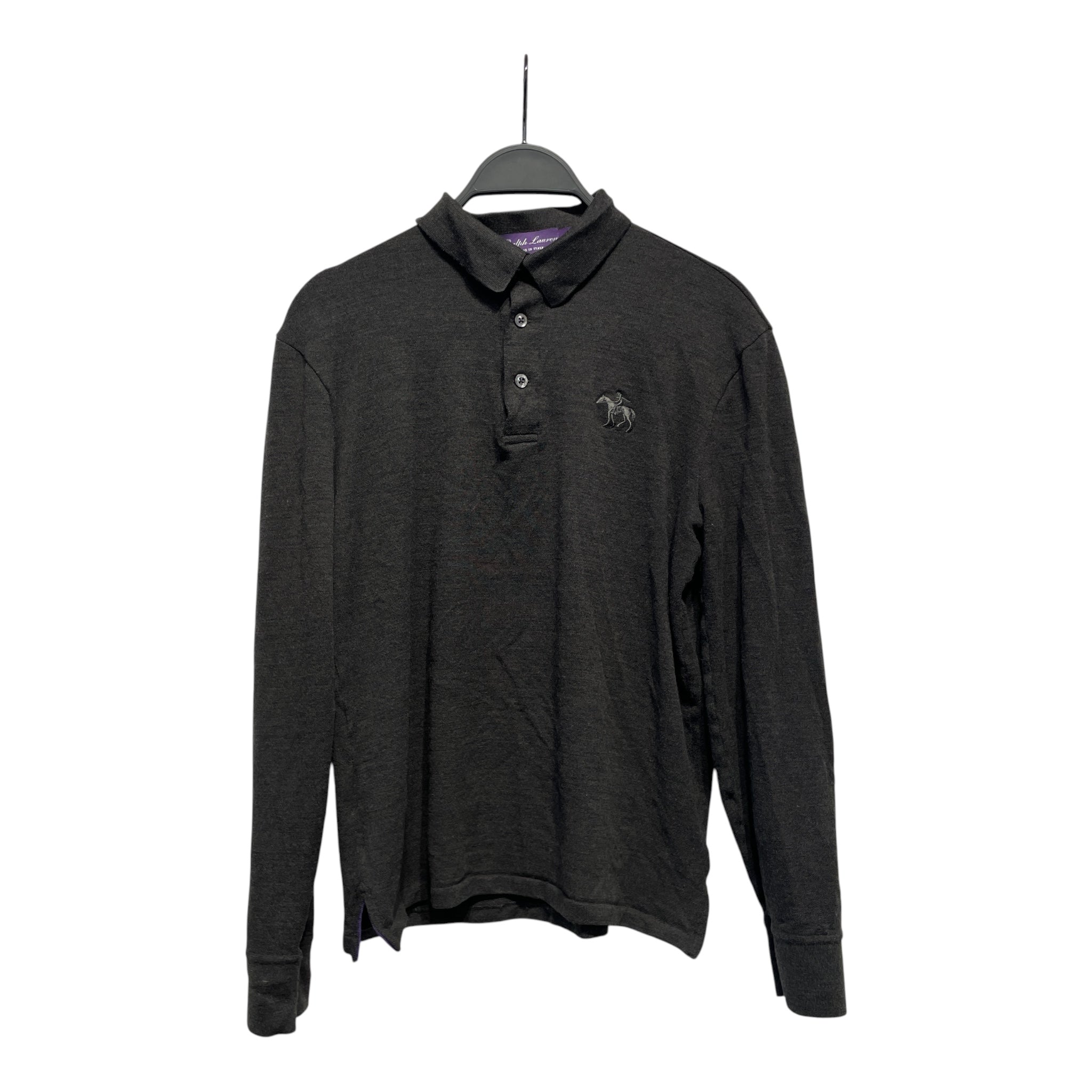 RALPH LAUREN PURPLE LABEL/LS T-Shirt/S/Cotton/GRY/GREY L/S POLO view 1