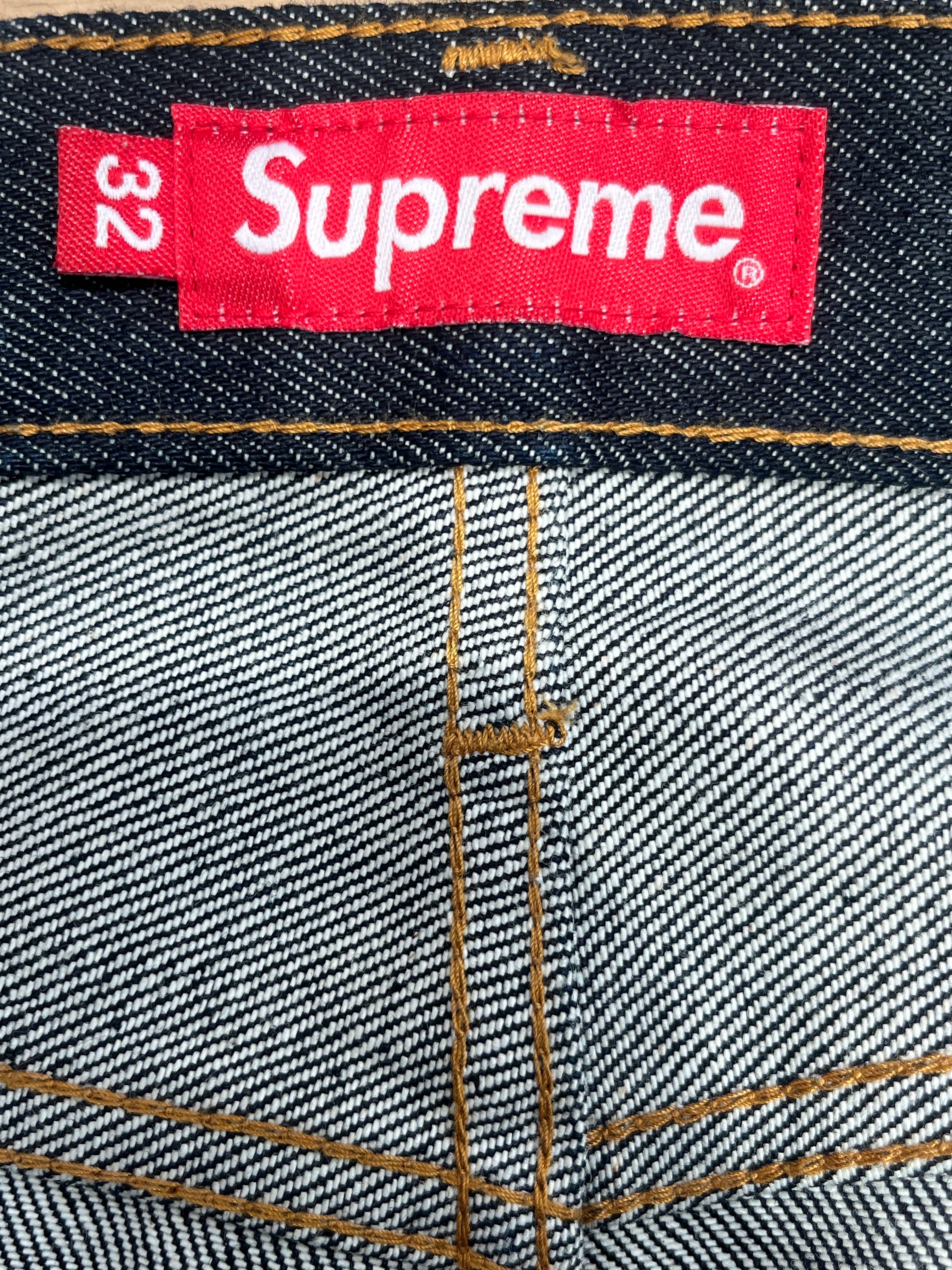 Supreme/Straight Pants/32/Denim/NVY/SELVEGE view 3