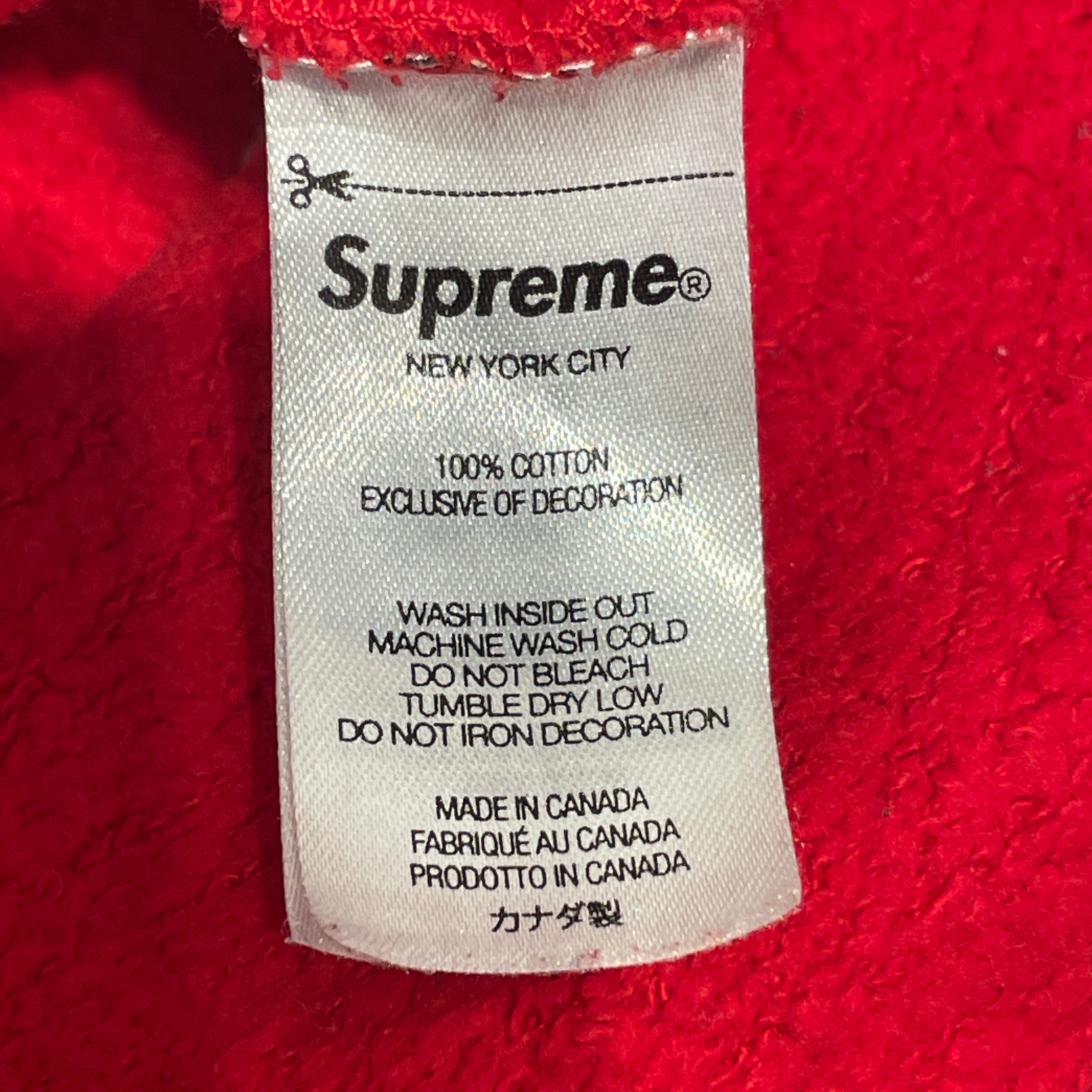 Supreme/Hoodie/L/Graphic/Cotton/RED/tail hooded view 3