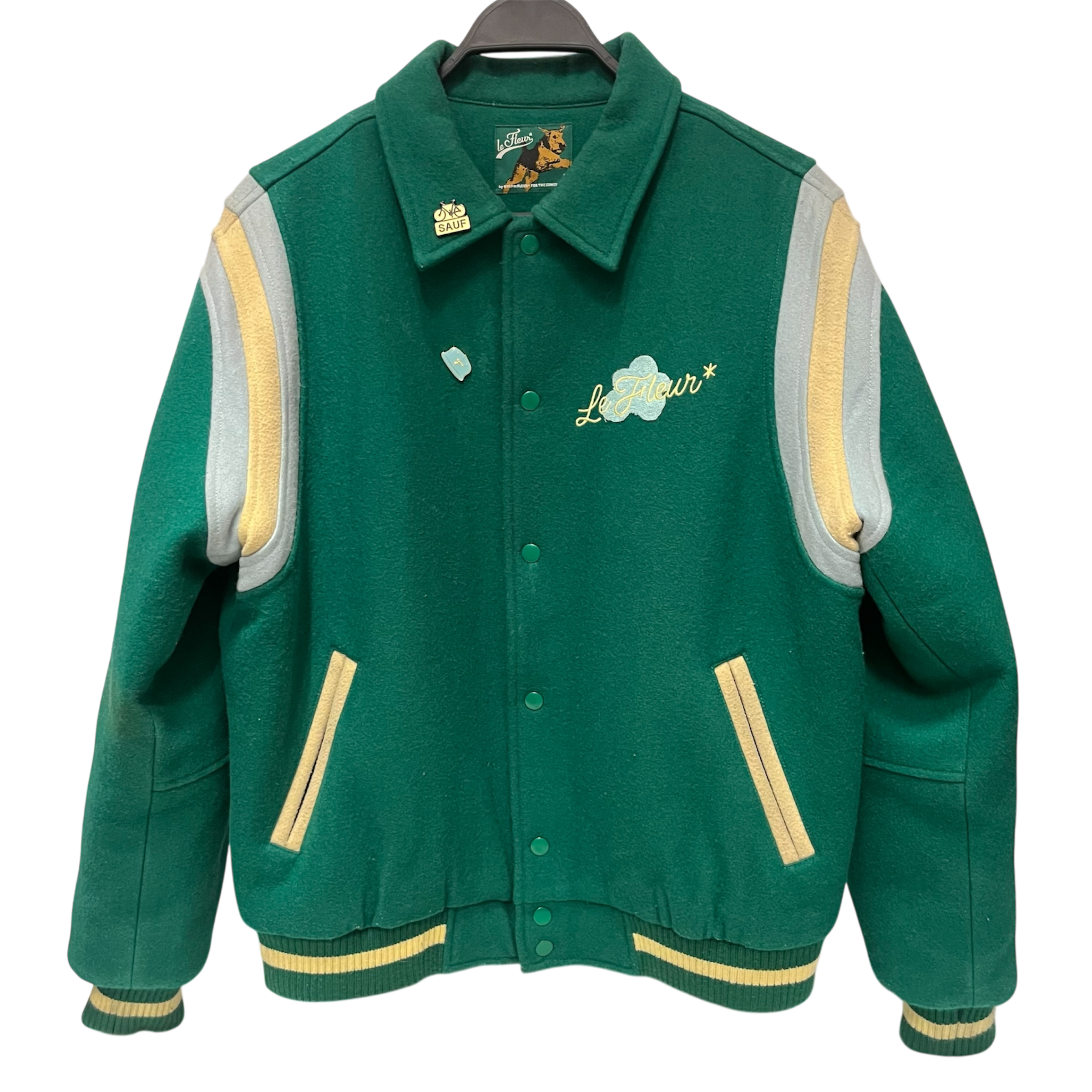 GOLF WANG/Jacket/M/Wool/GRN/le fleur varsity view 1