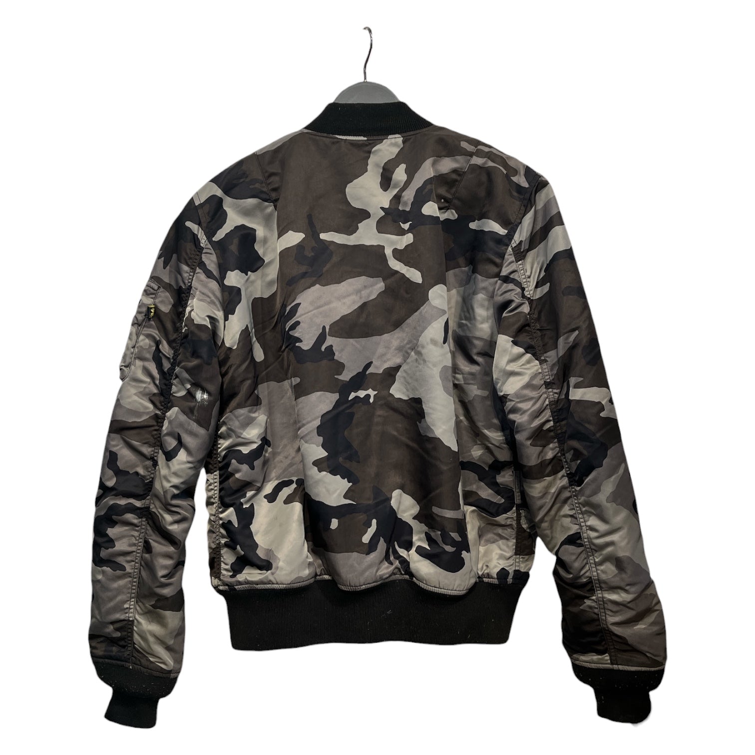 ALPHA INDUSTRIES/Windbreaker/S/Nylon/GRY/Camouflage/ view 2