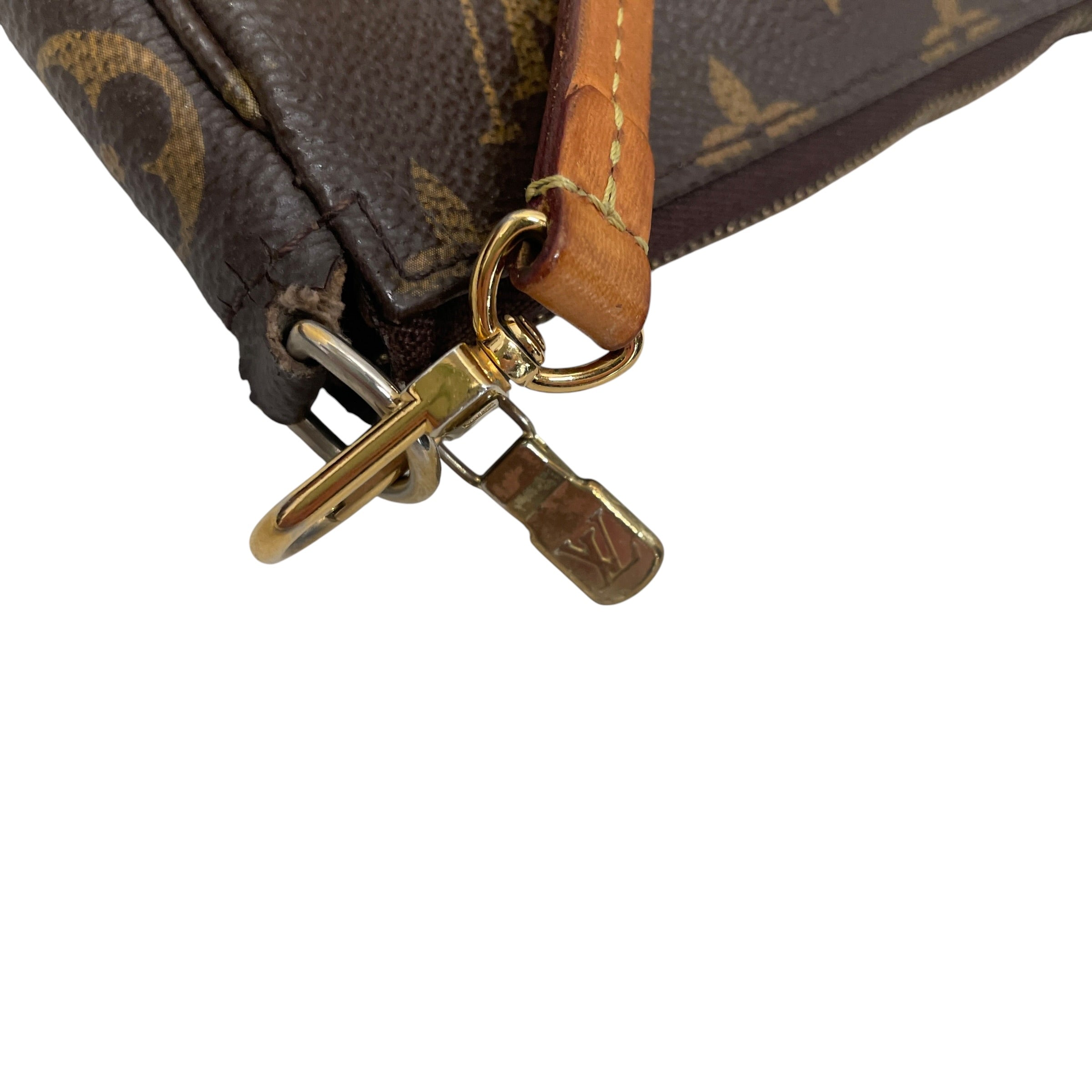 LOUIS VUITTON/Bag/Monogram/Leather/BRW/POCHETTE view 4