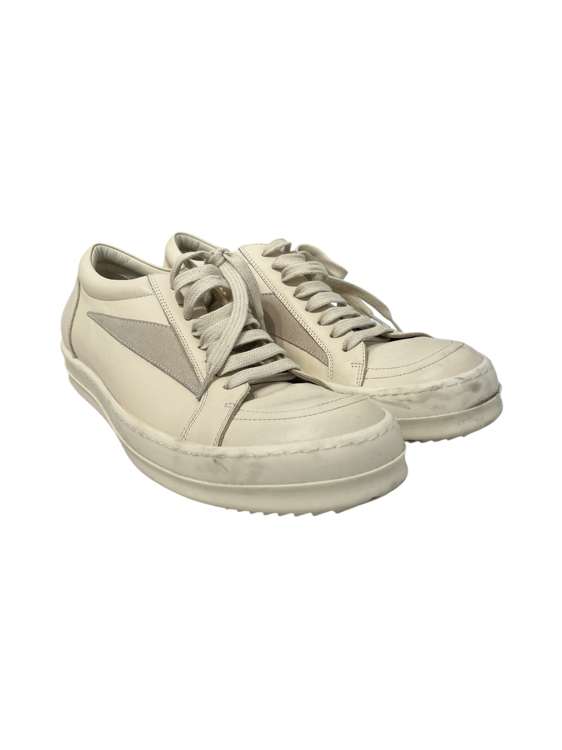 Rick Owens/Low-Sneakers/EU 43/Leather/WHT/MILK COLOR 'VINTAGE' VANS view 1