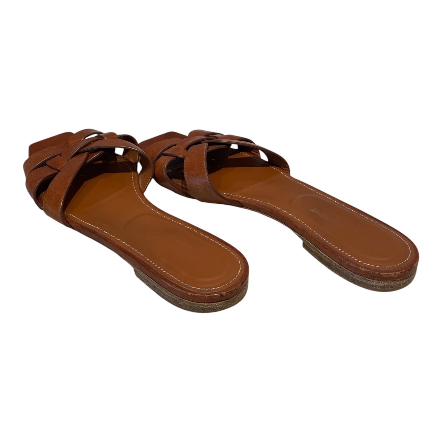 SAINT LAURENT/Sandals/US 7.5/Leather/CML/TRIBUTE NU PIEDS SANDALS view 2