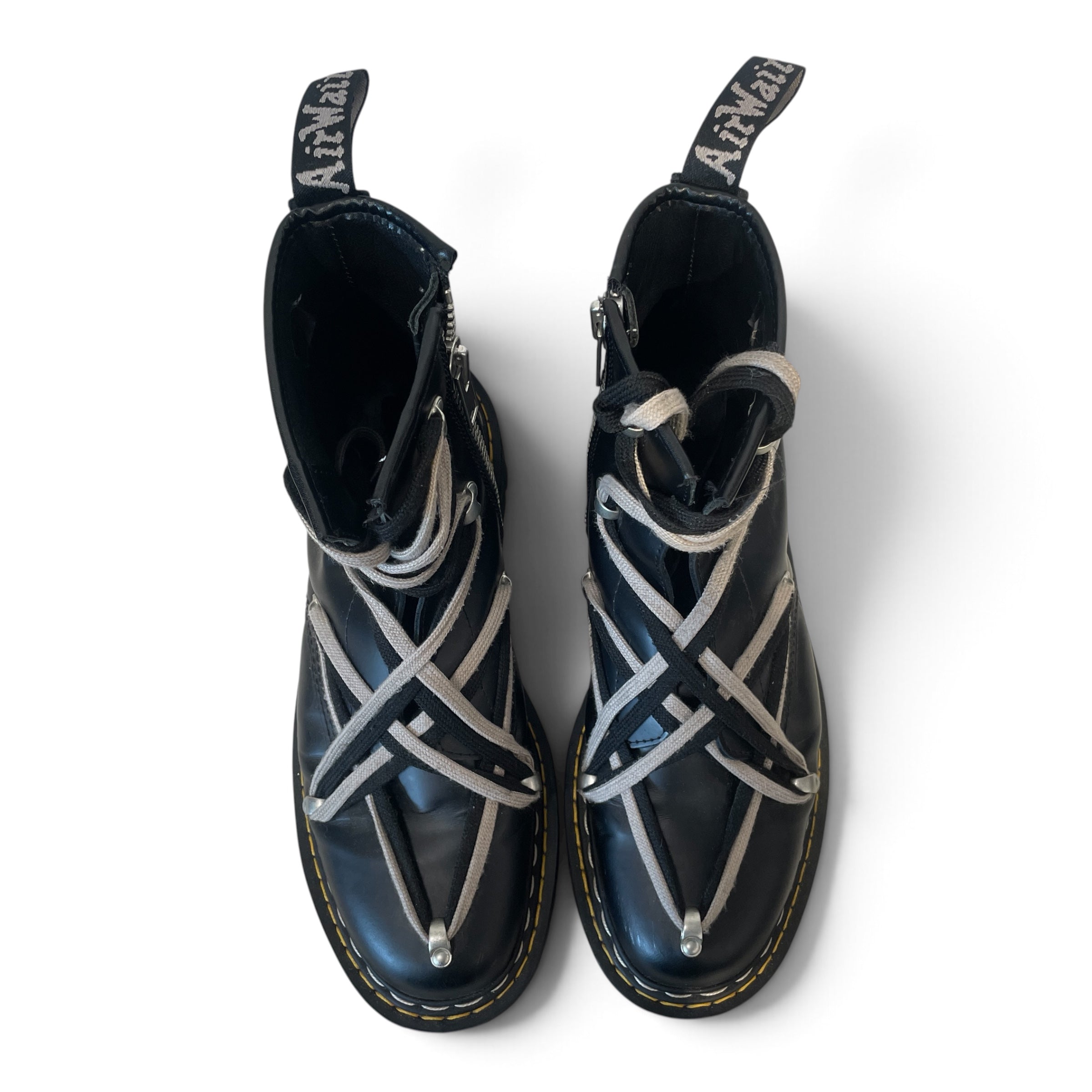 Dr.Martens/Rick Owens/RICK OWENS DRKSHDW/Boots/US 11/Leather/BLK/BEX QUAD 1460 view 3