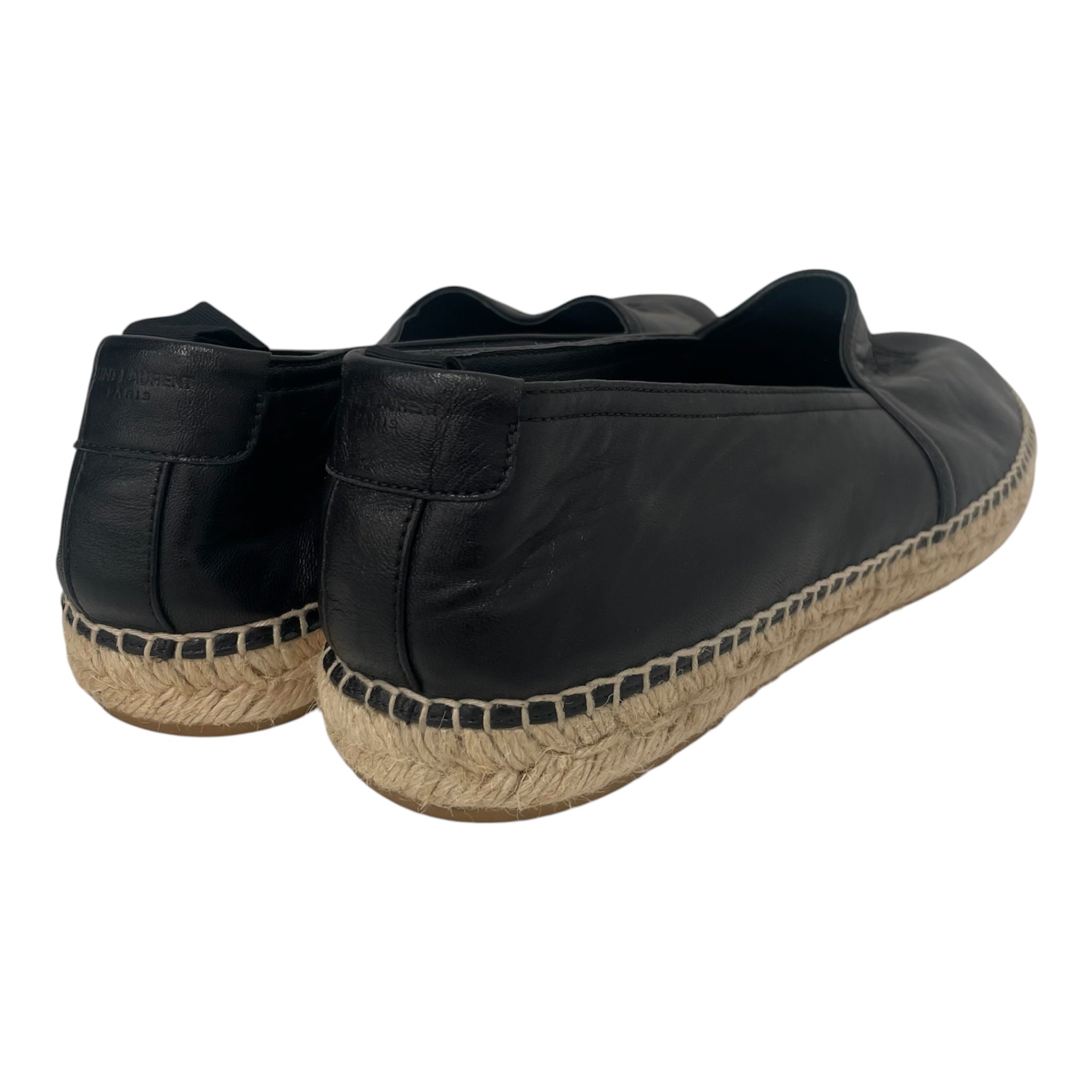 YVES SAINT LAURENT/Espadrilles/US 11/Leather/BLK/ view 2