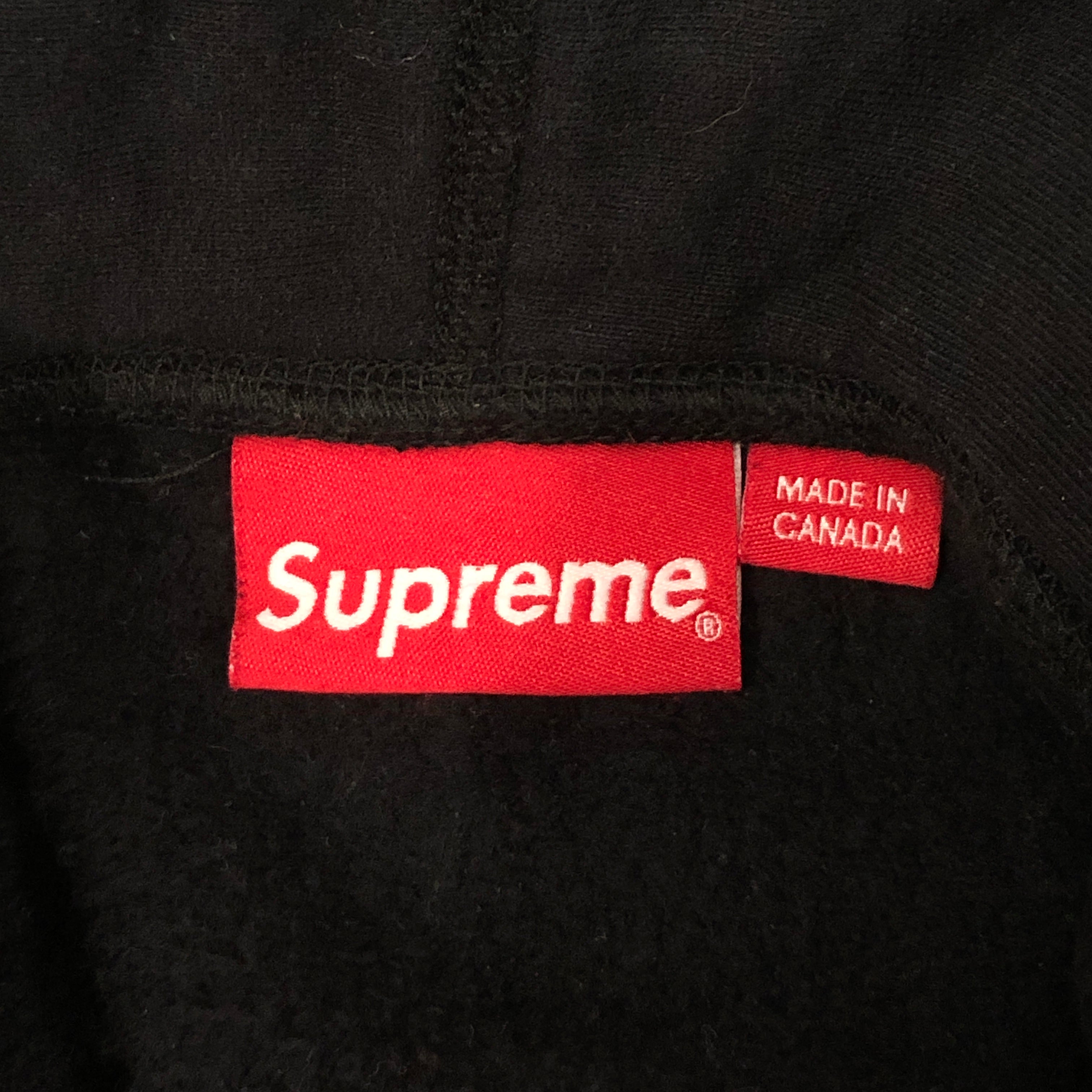 Supreme/Hoodie/L/Cotton/BLK/Micrologo Blk view 3