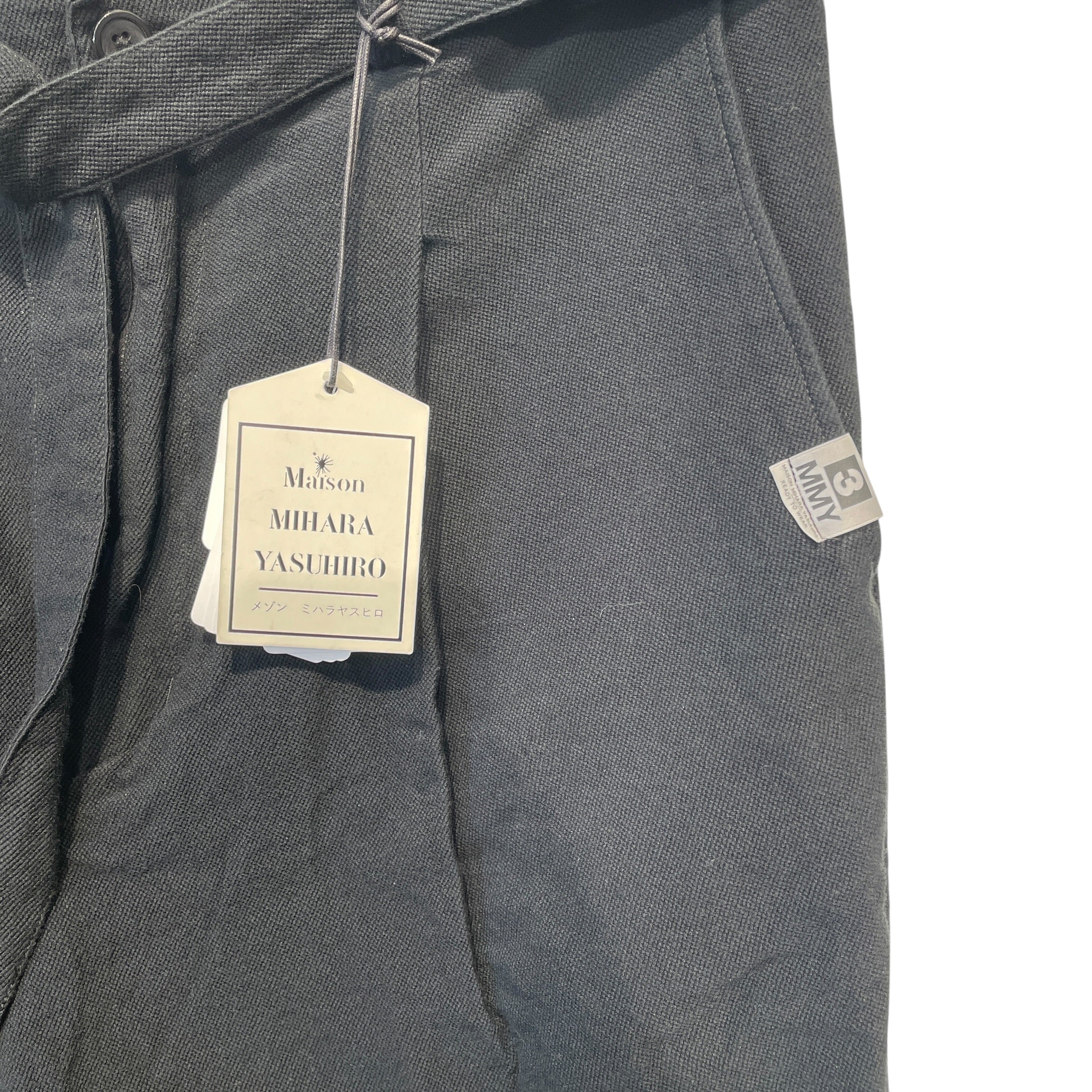 MIHARA YASUHIRO/Pants/48/Cotton/BLK/ view 2