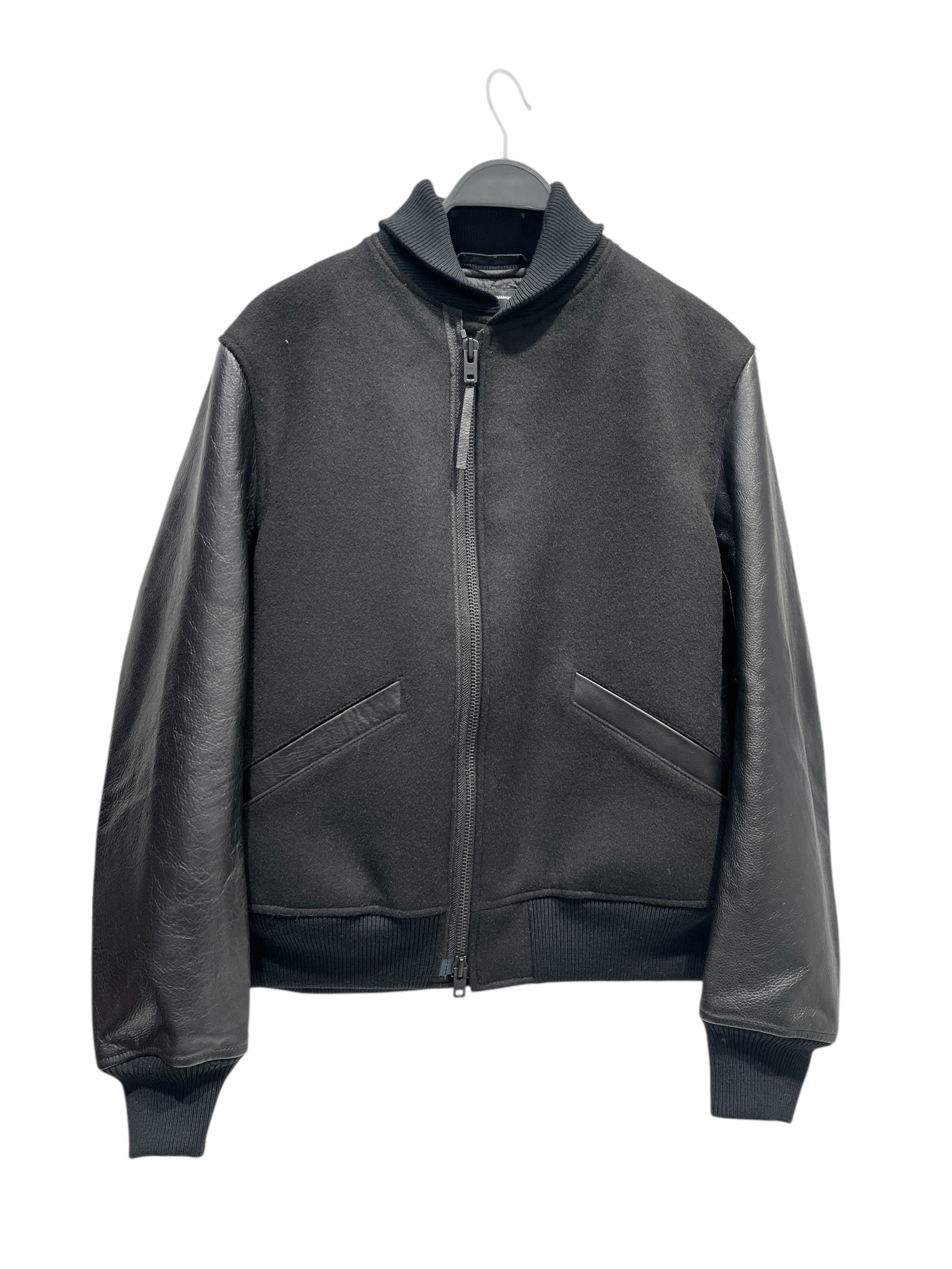 Y-3/Jacket/XS/Cotton/BLK/Graphic/RIBBED BOMBER JACKET view 1