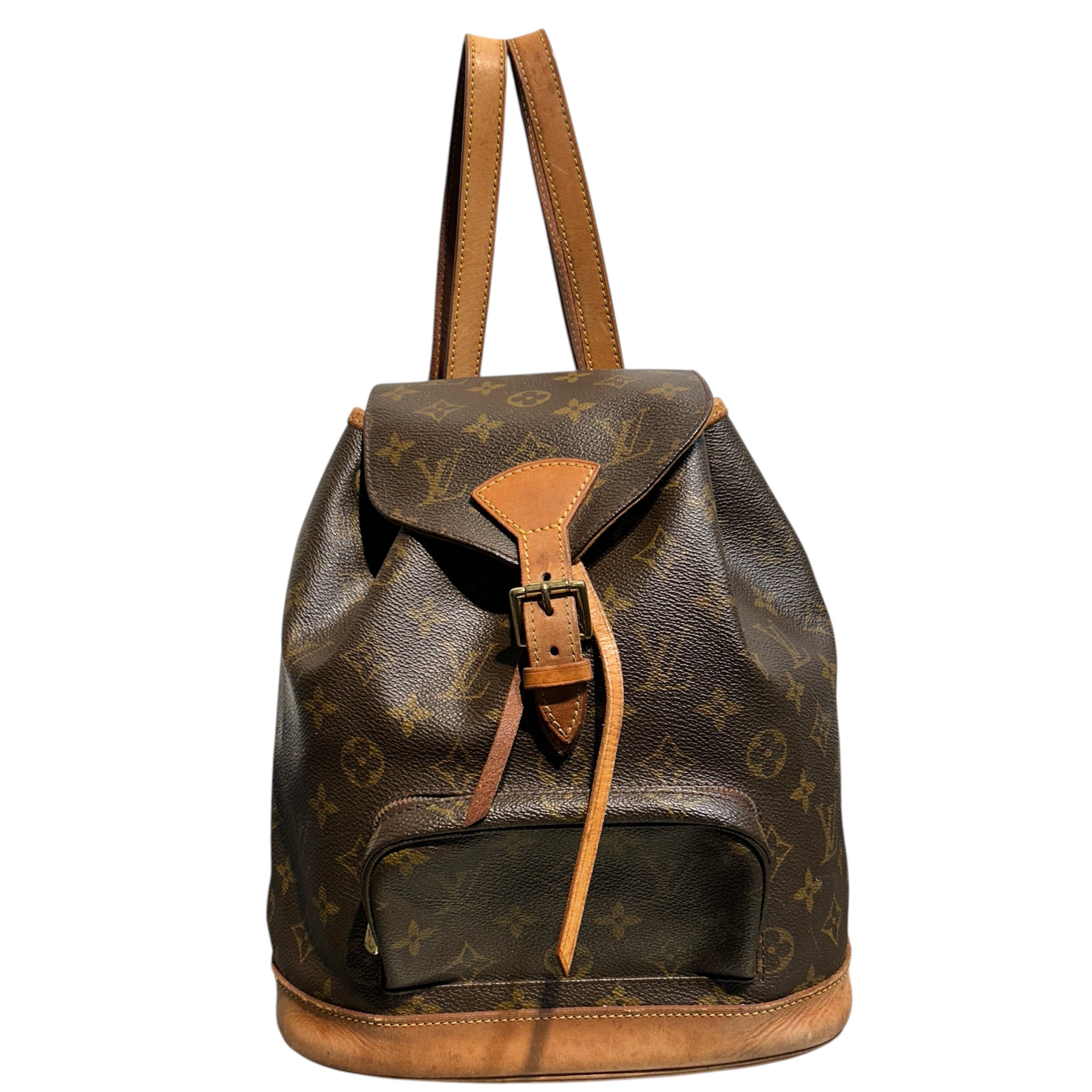 LOUIS VUITTON/Backpack/Monogram/Leather/BRW/Montsouris Backpack view 1