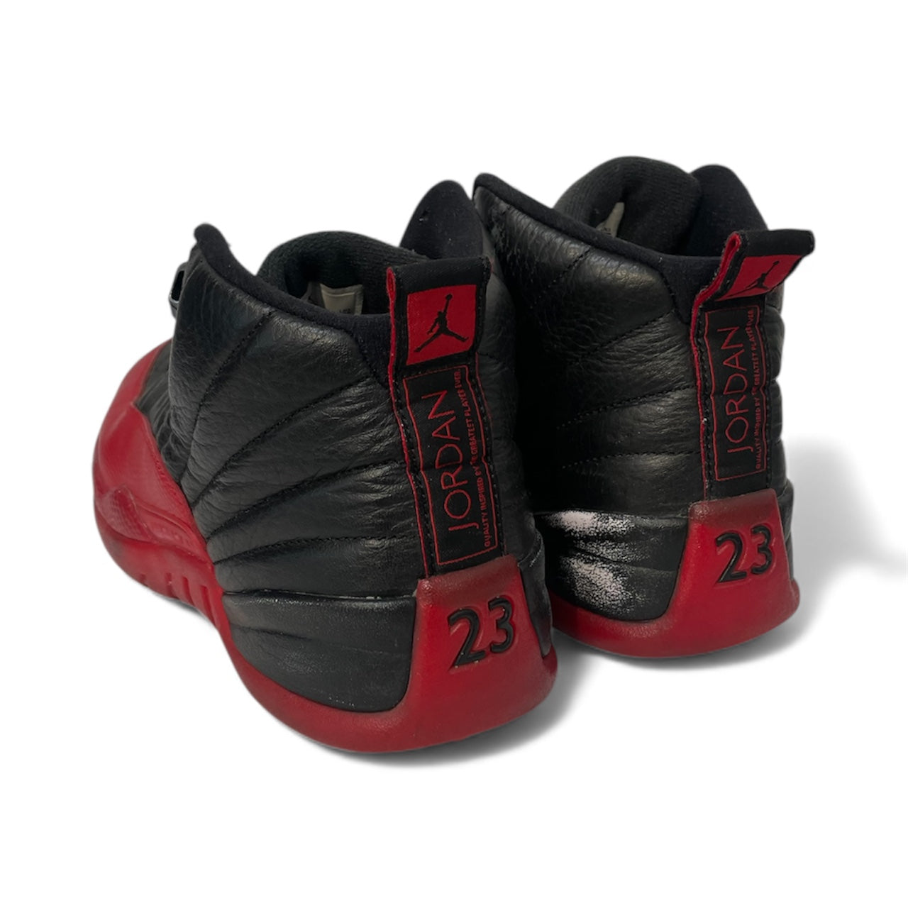 NIKE/Hi-Sneakers/US 7.5/Border/Leather/RED/FLU GAME RETRO 12 view 2