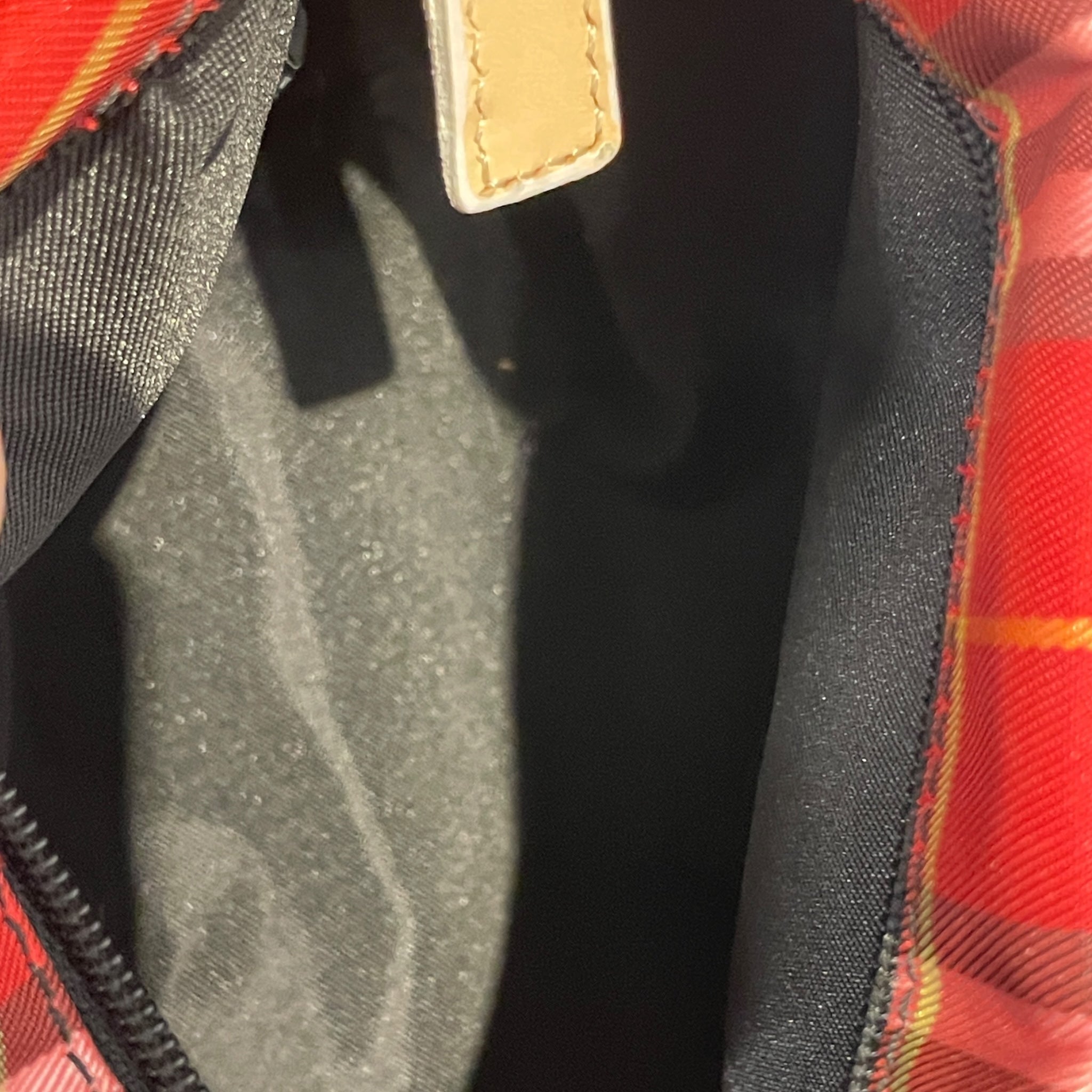 BURBERRY LONDON/Hand Bag/Plaid/Nylon/RED/QTX9RK8 view 5