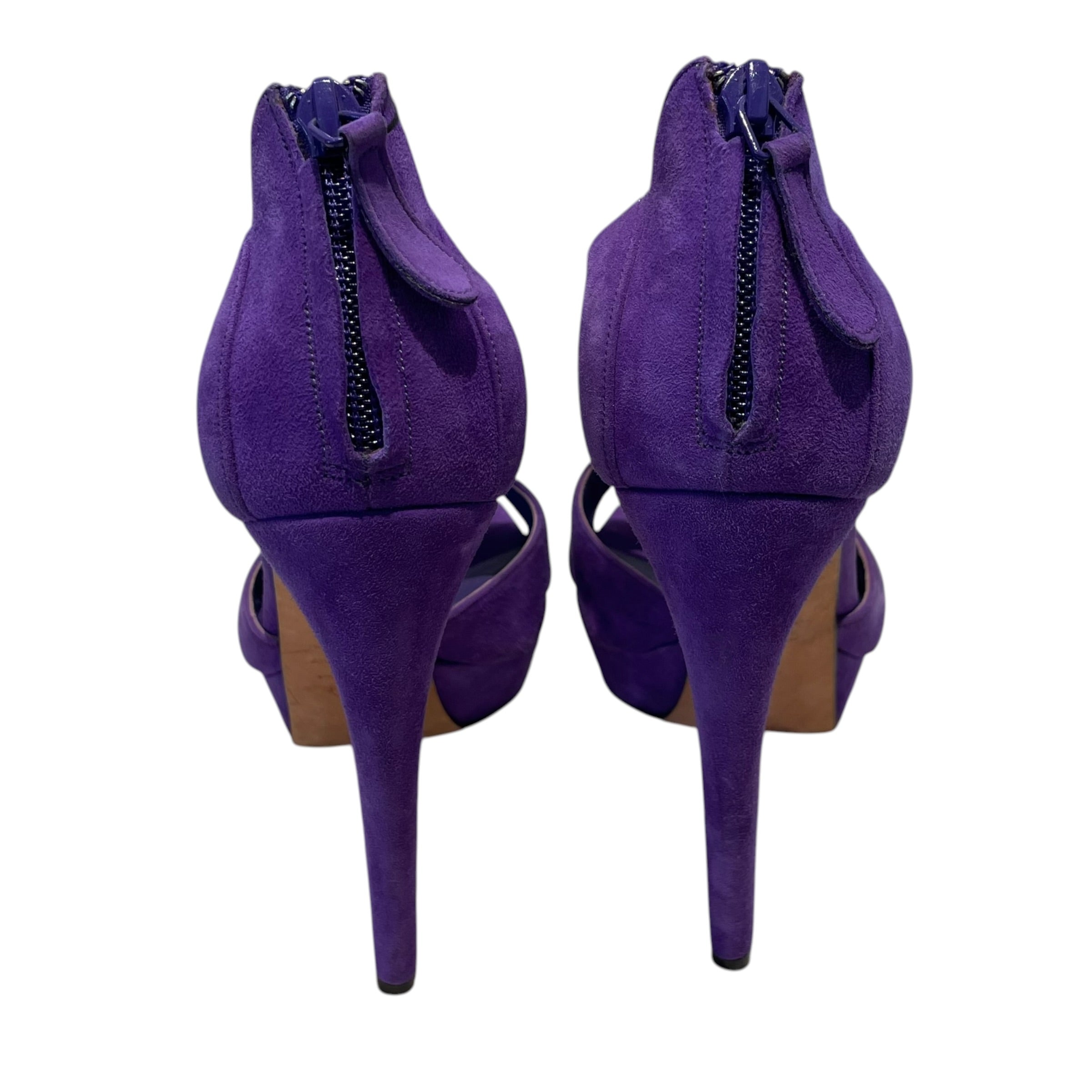 Alexander McQueen/Heels/EU 40/Suede/PPL/Armadillo view 3
