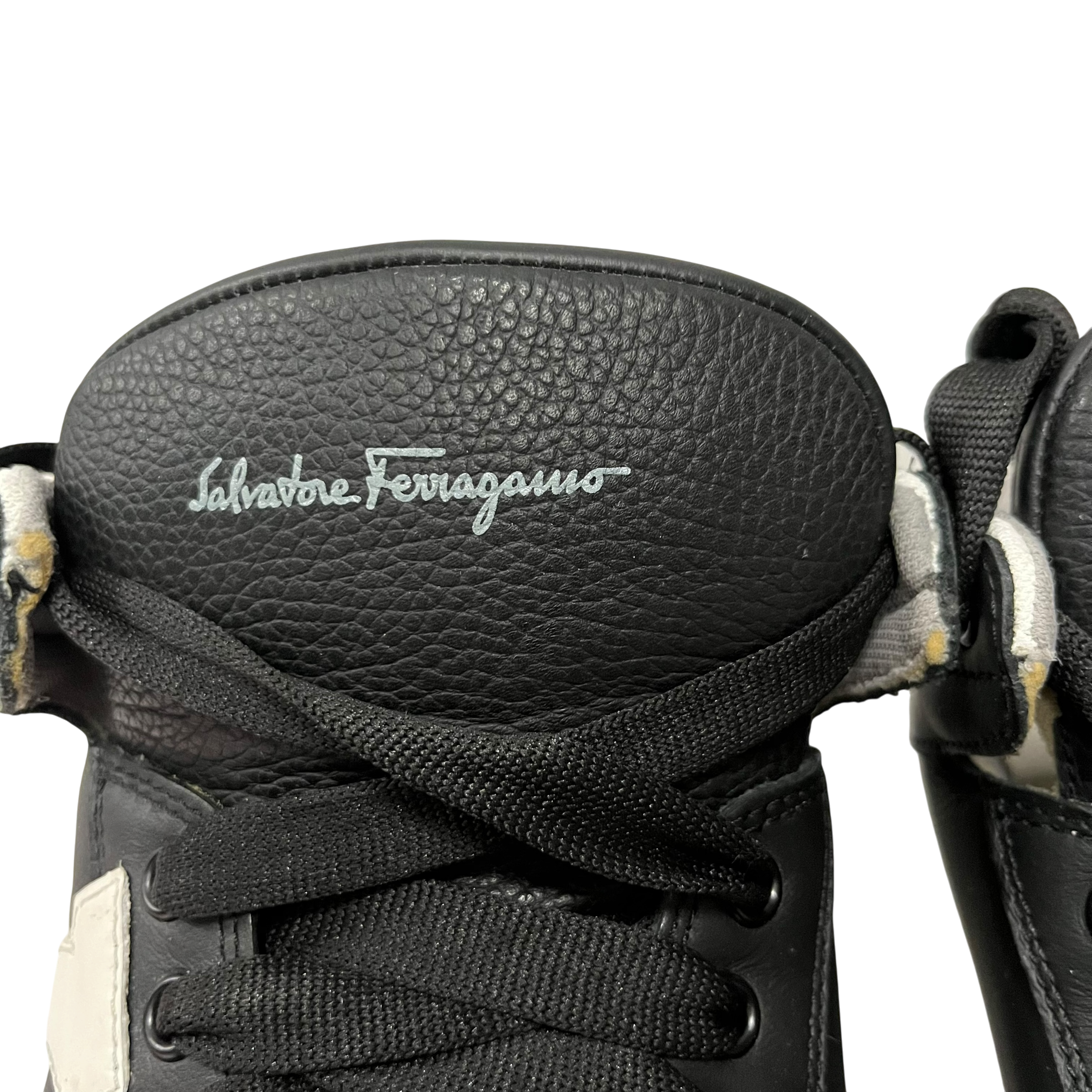 Salvatore Ferragamo/Low-Sneakers/US 10/Leather/BLK/gancini leather view 6