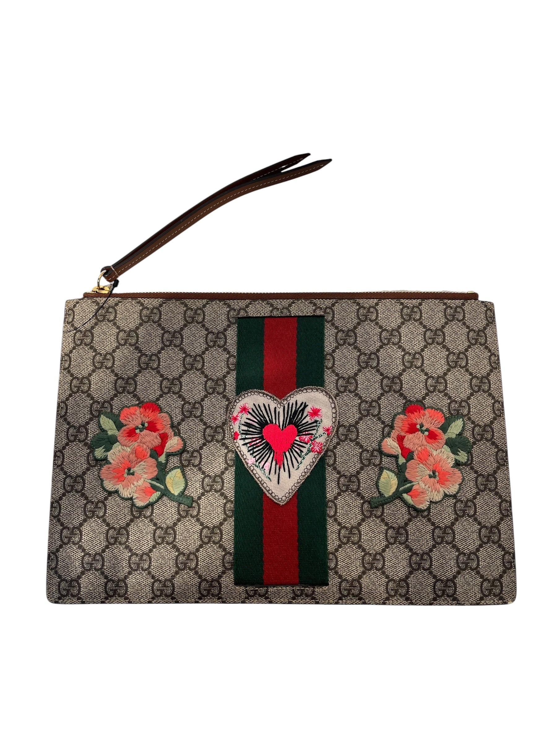GUCCI/Clutch Bag/Monogram/Leather/MLT/Embroidery view 1