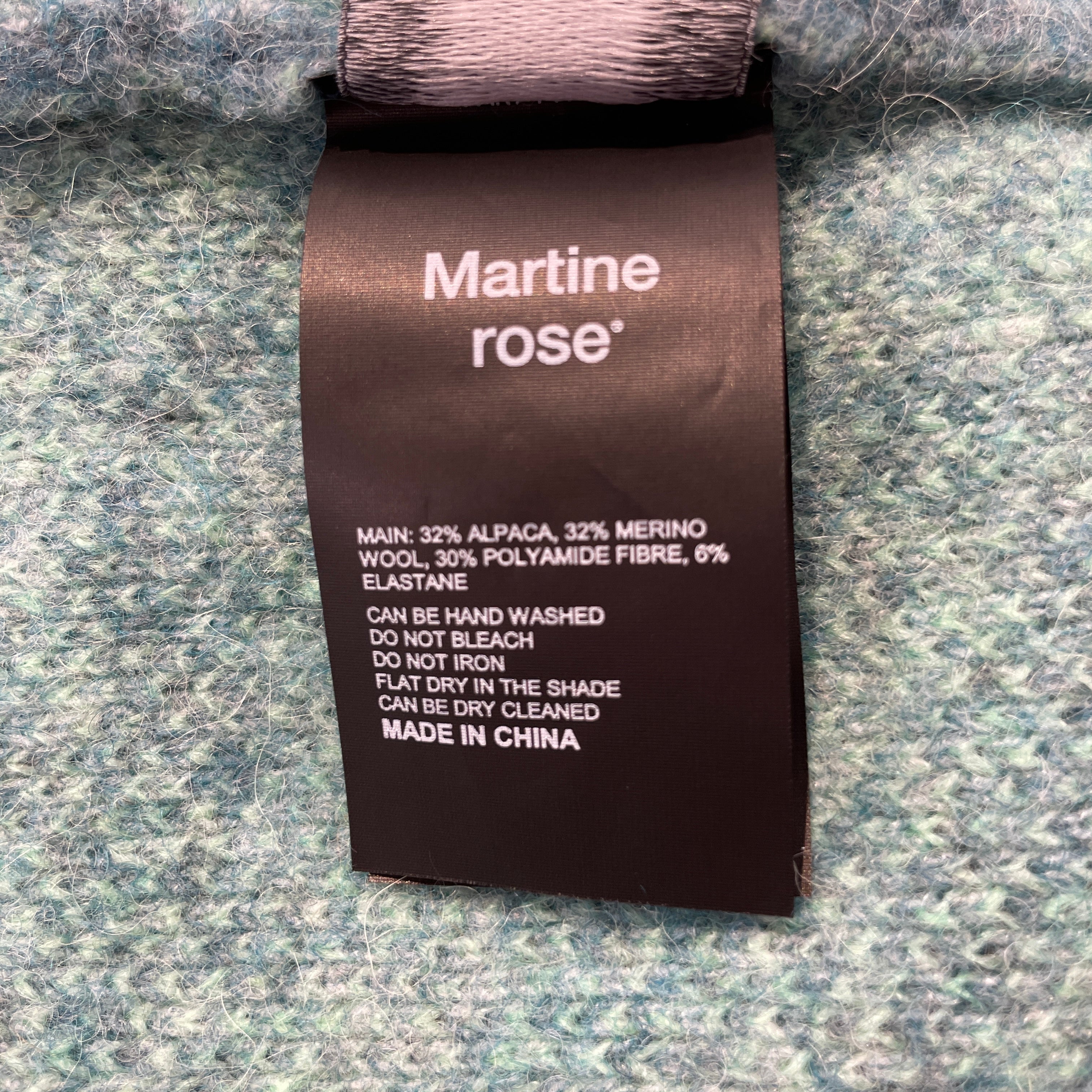 MARTINE ROSE/Sweatshirt/S/All Over Print/Mohair/BLU/ view 5