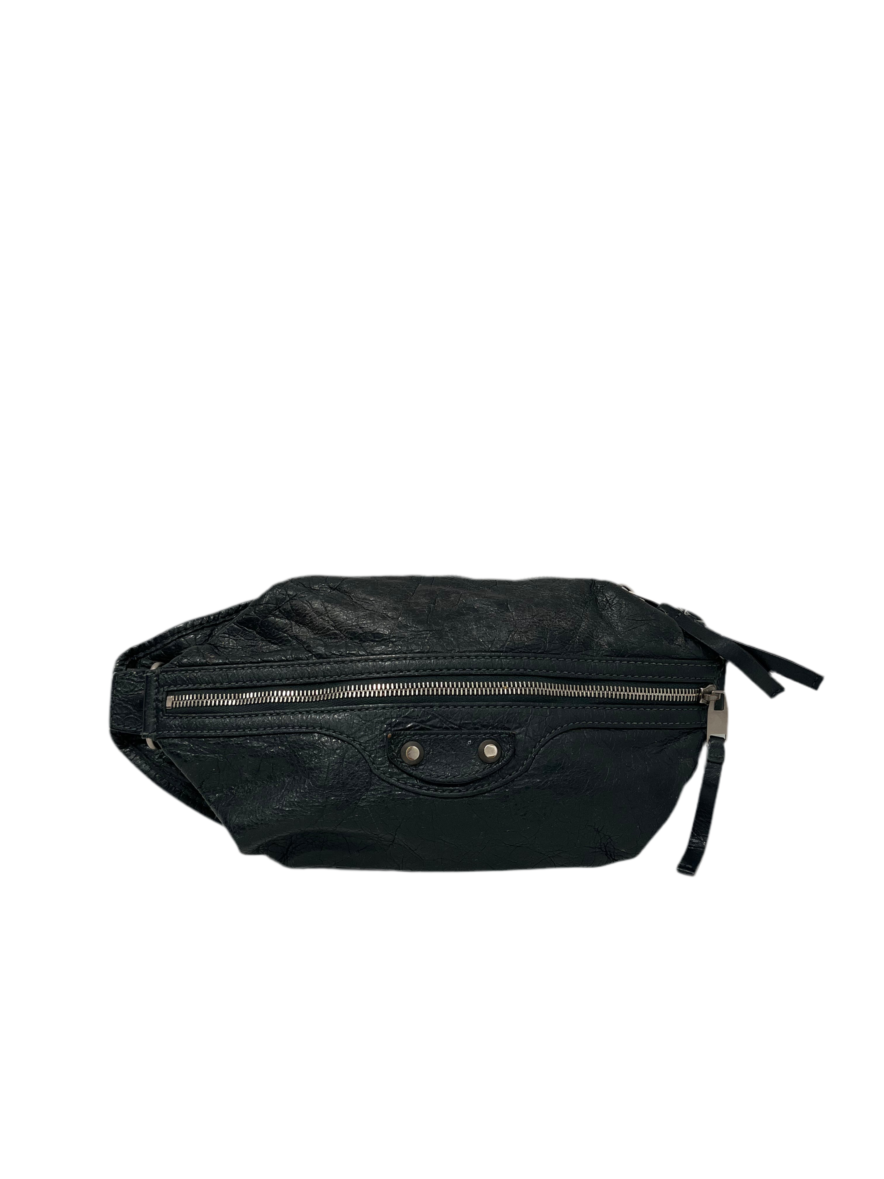 BALENCIAGA/Fanny Pack/OS/Leather/GRY/LAMBSKIN CAGOLE FANNY view 1