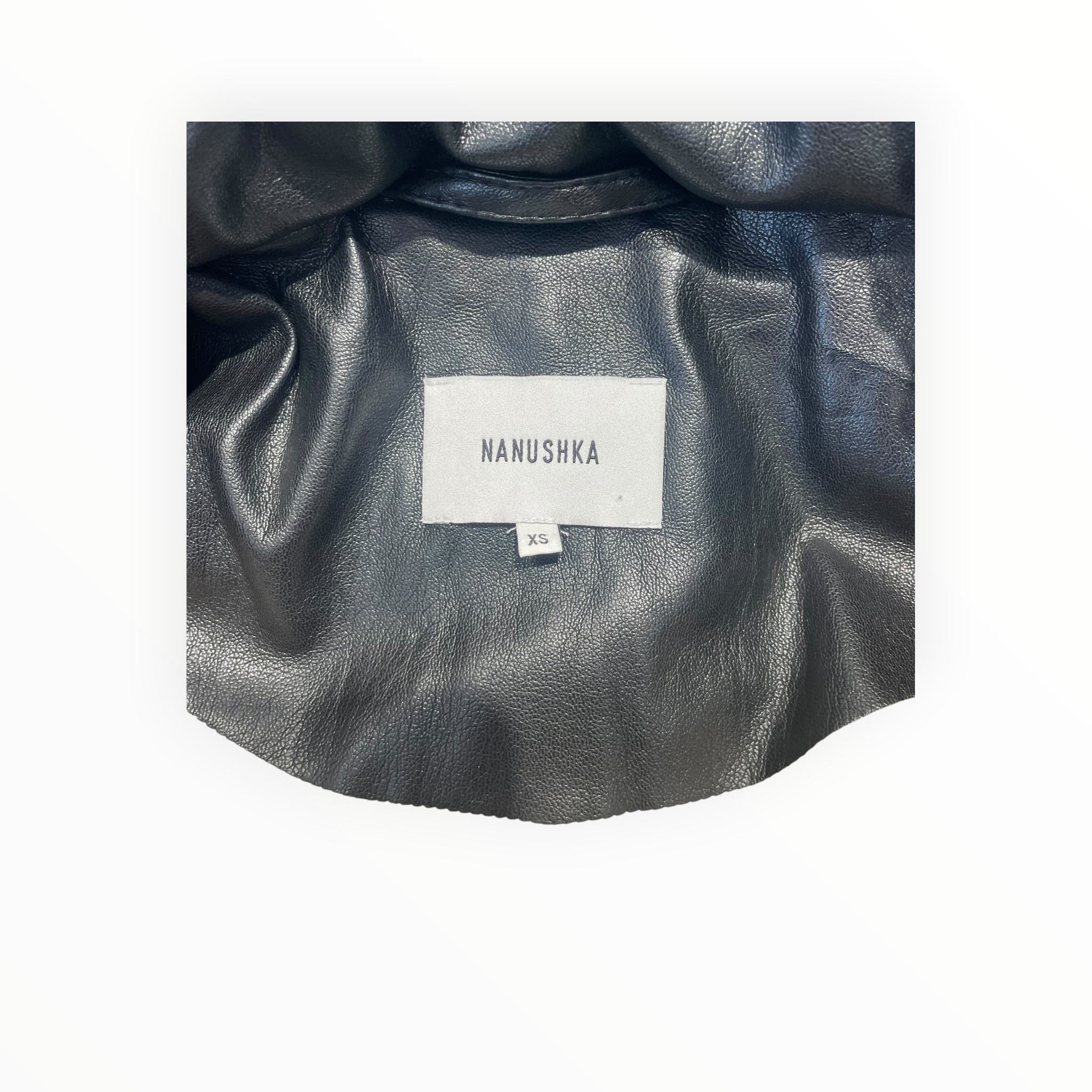 nanushka/Coat/XS/Nylon/BLK/Nanushka Strap Coat view 3