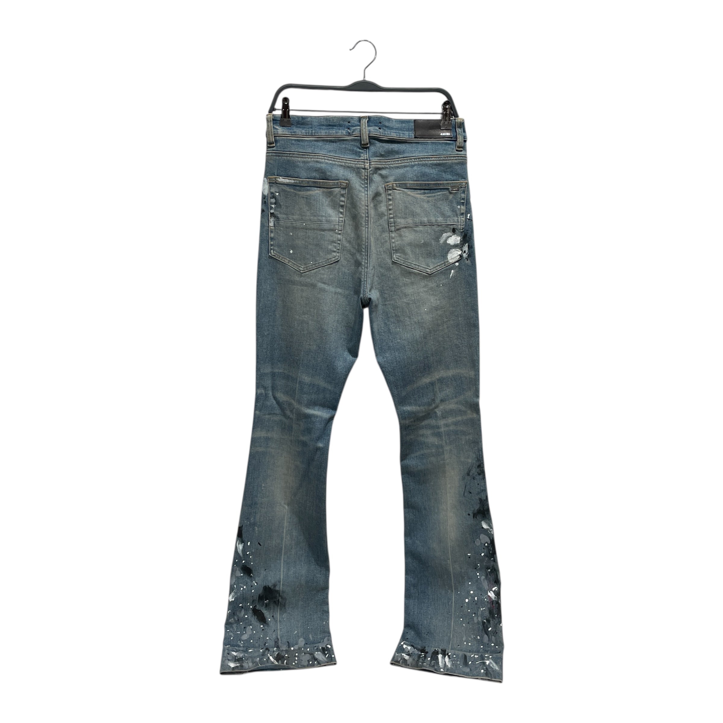 AMIRI/Bootcut Pants/31/Denim/BLU/PAINT SPLATTER view 2