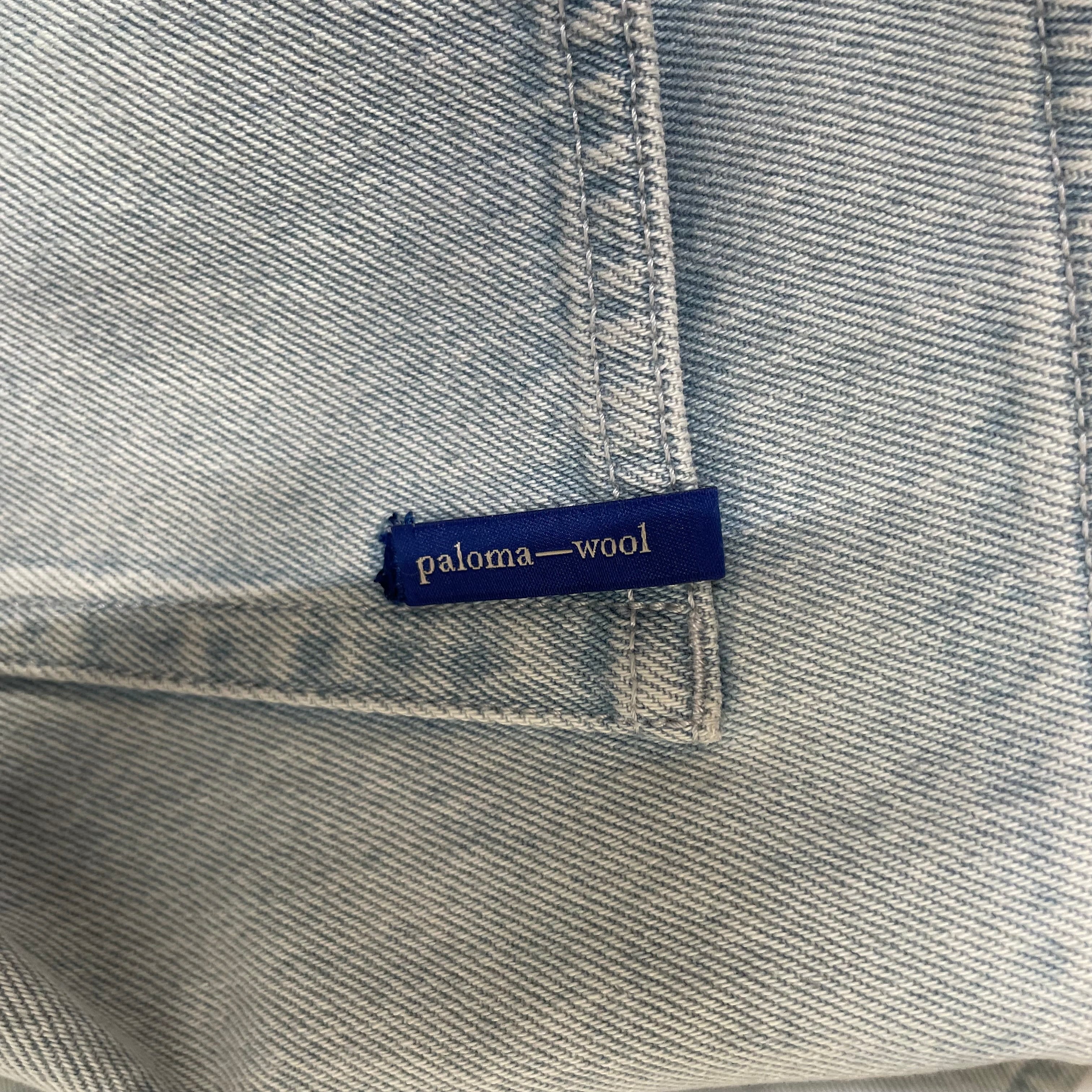 PALOMA WOOL/Straight Pants/40/Denim/BLU/High-waisted/rivet detail on the side view 5