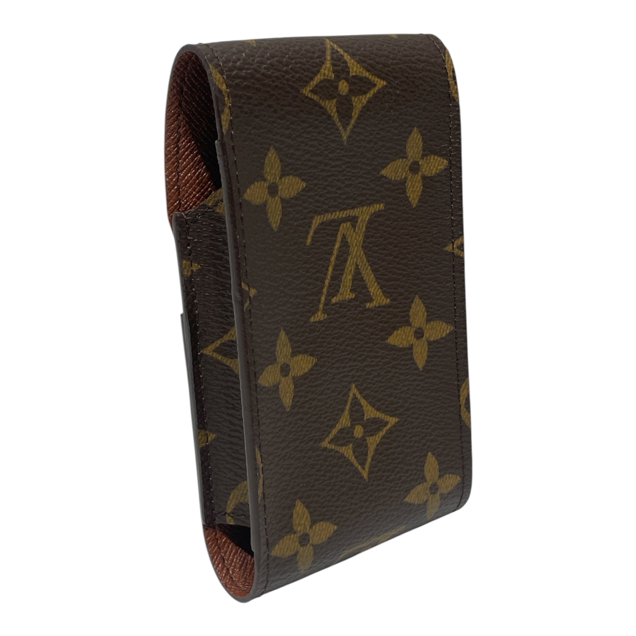 LOUIS VUITTON/Cigarette Case/Monogram/Leather/BRW/ view 2