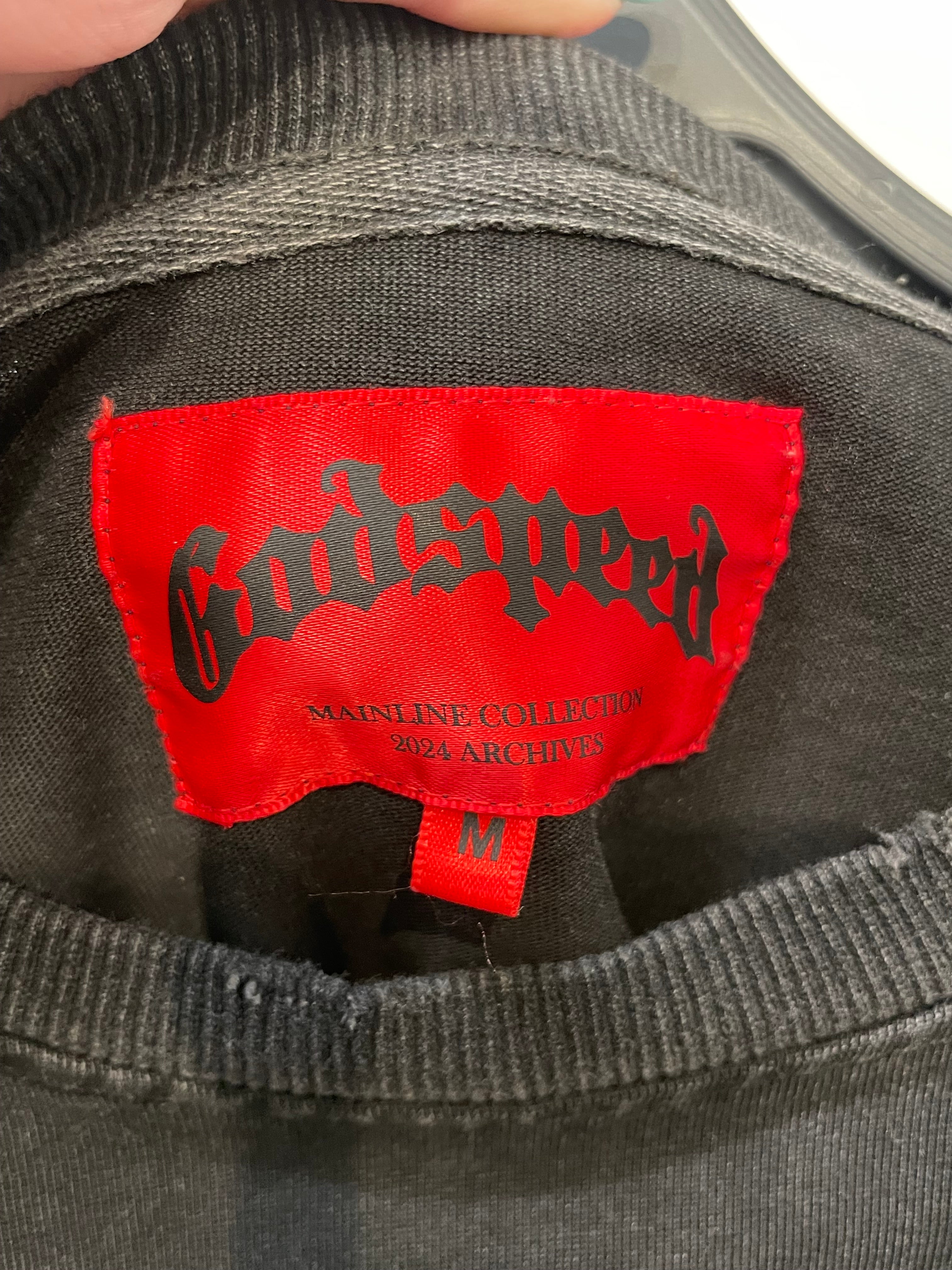 GODSPEED NEW YORK/LS T-Shirt/M/Cotton/BLK/astronaut back graphic view 3