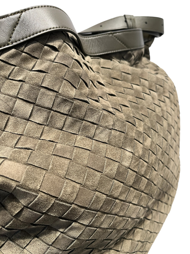 BOTTEGA VENETA/Tote Bag/L/Leather/GRN/LARGE INTRECCIATO PASSENGER