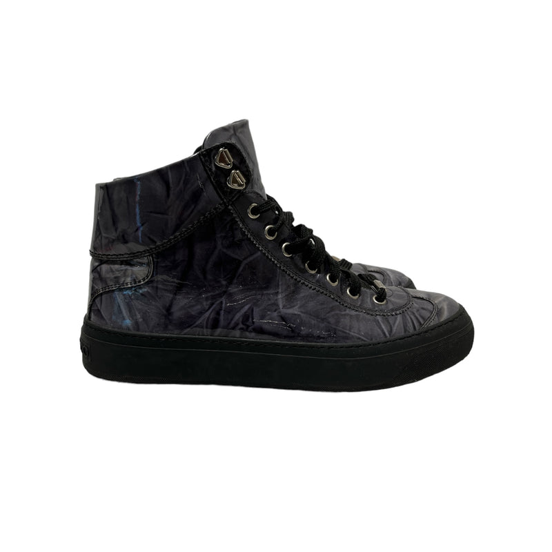 JIMMY CHOO/Hi-Sneakers/US 9/Leather/GRY/