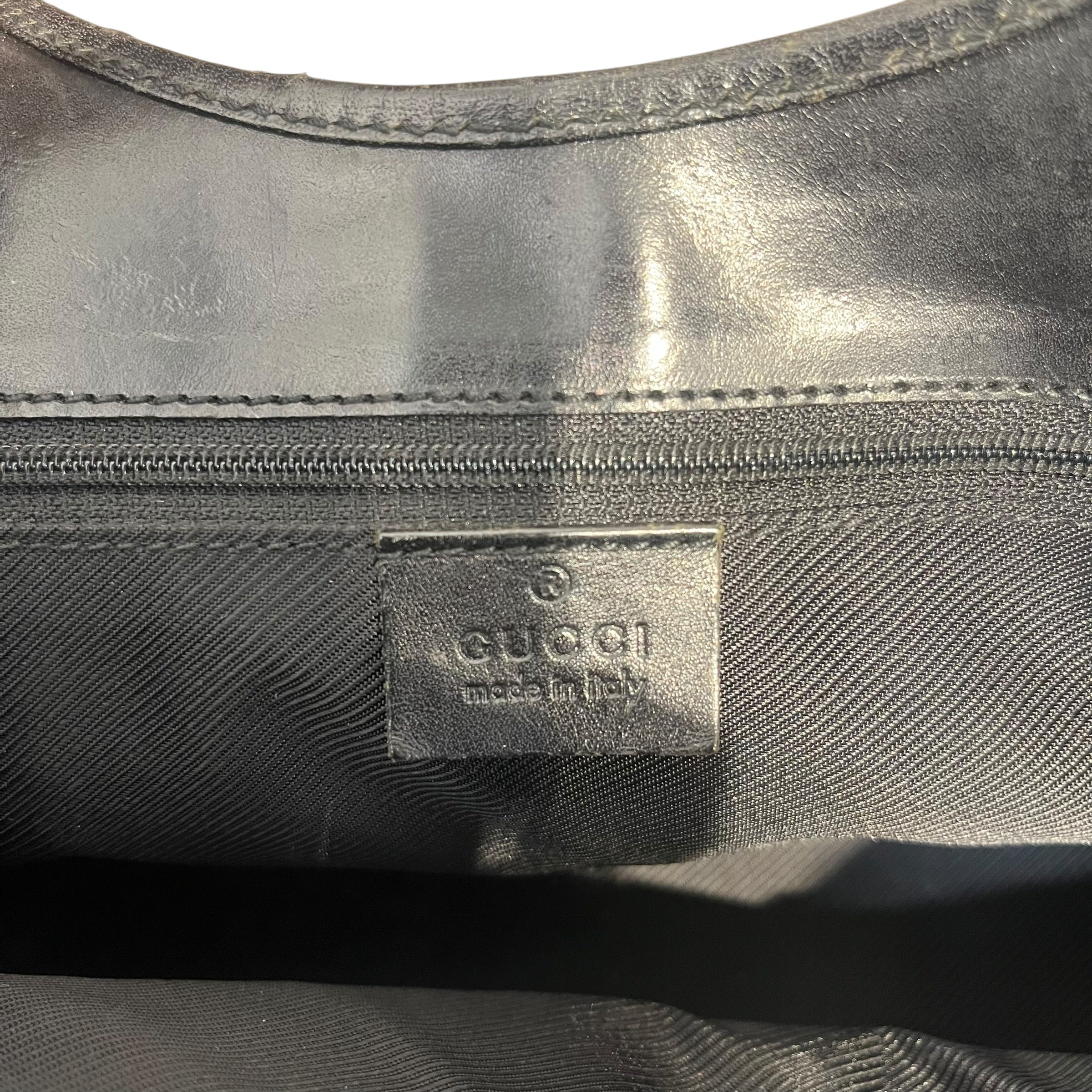 GUCCI/Bag/Monogram/BLK/GG JACKIE SHOULDER BAG view 3