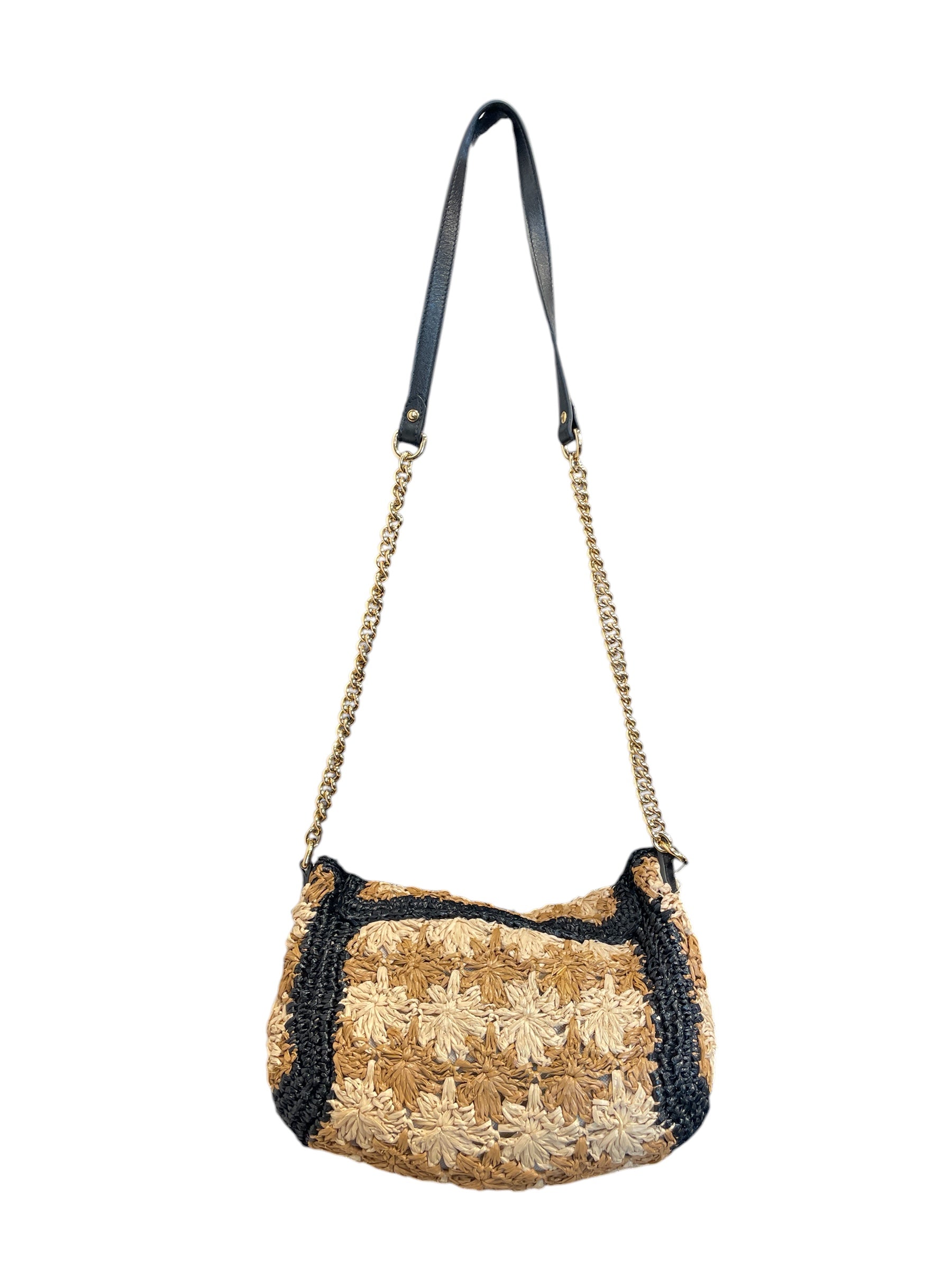 GUCCI/Cross Body Bag/BEG/GG MARMONT FLORAL RAFFIA view 7