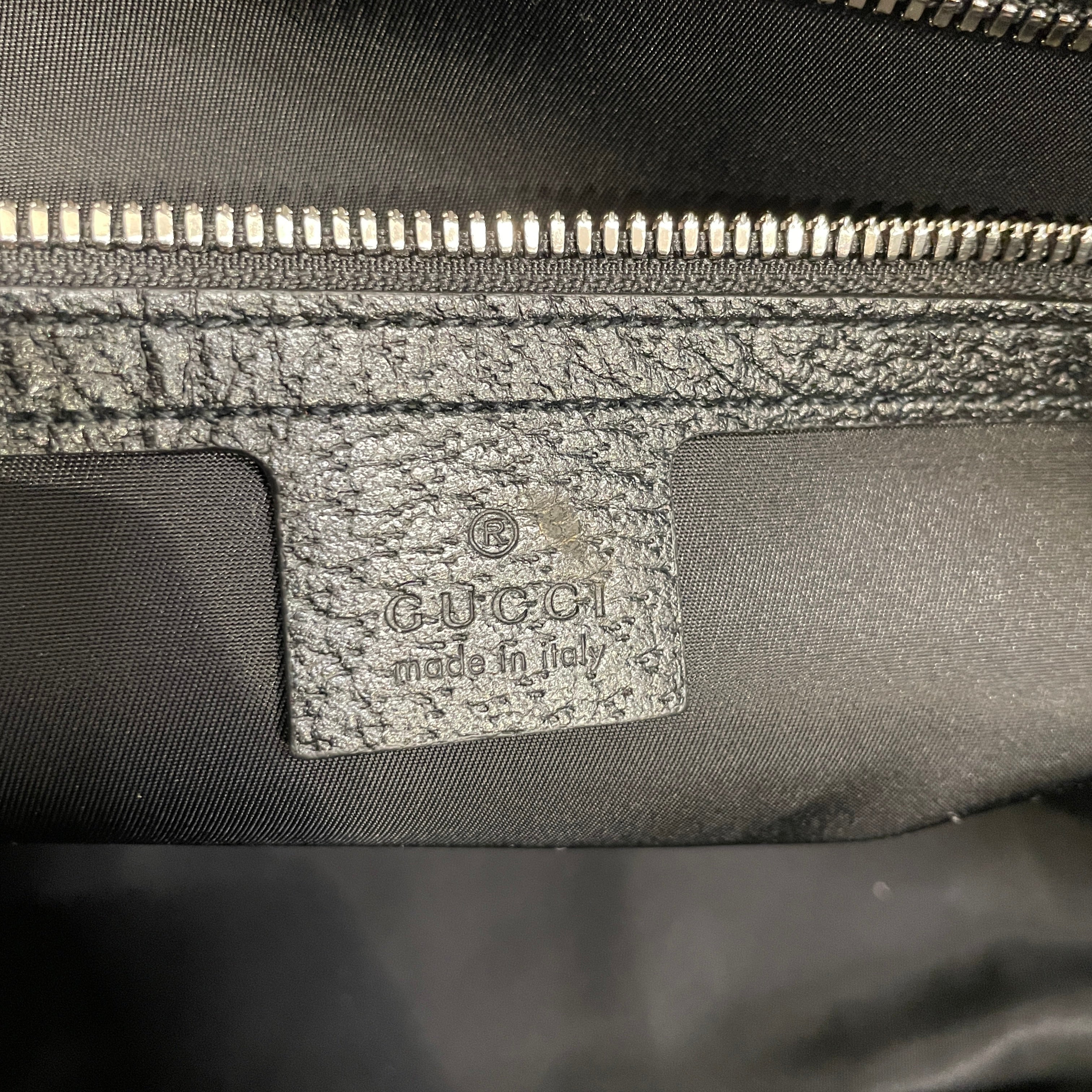 GUCCI/Luggage/Monogram/Polyester/BLK/MONO ZIP DUFFEL view 4