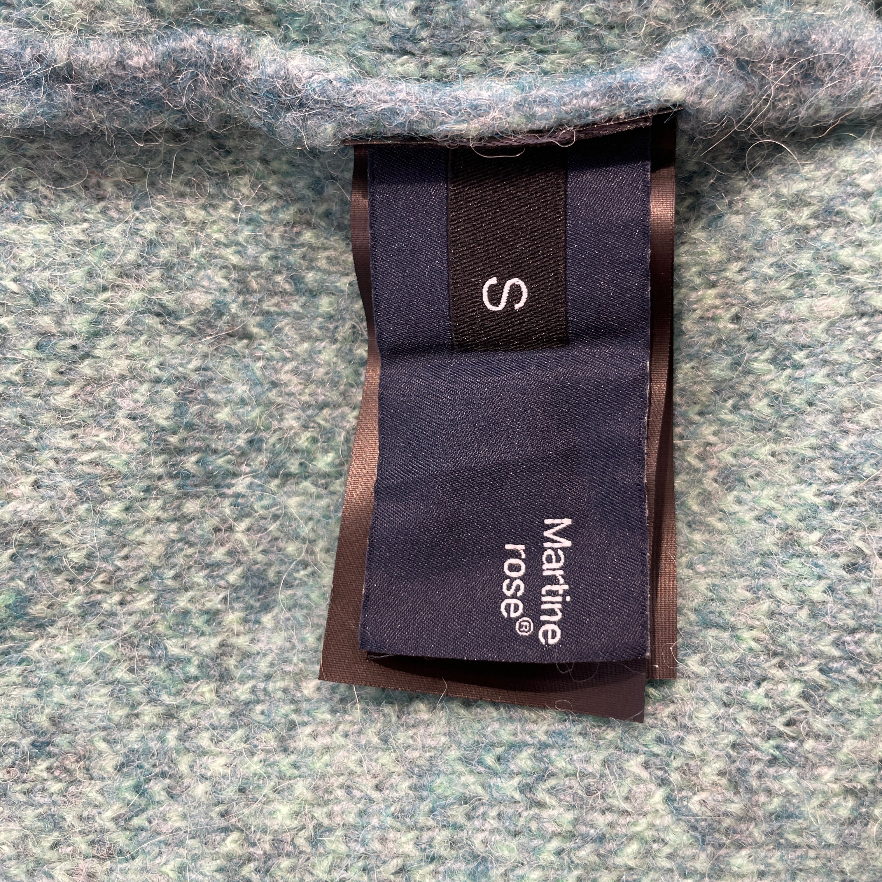 MARTINE ROSE/Sweatshirt/S/All Over Print/Mohair/BLU/ view 4