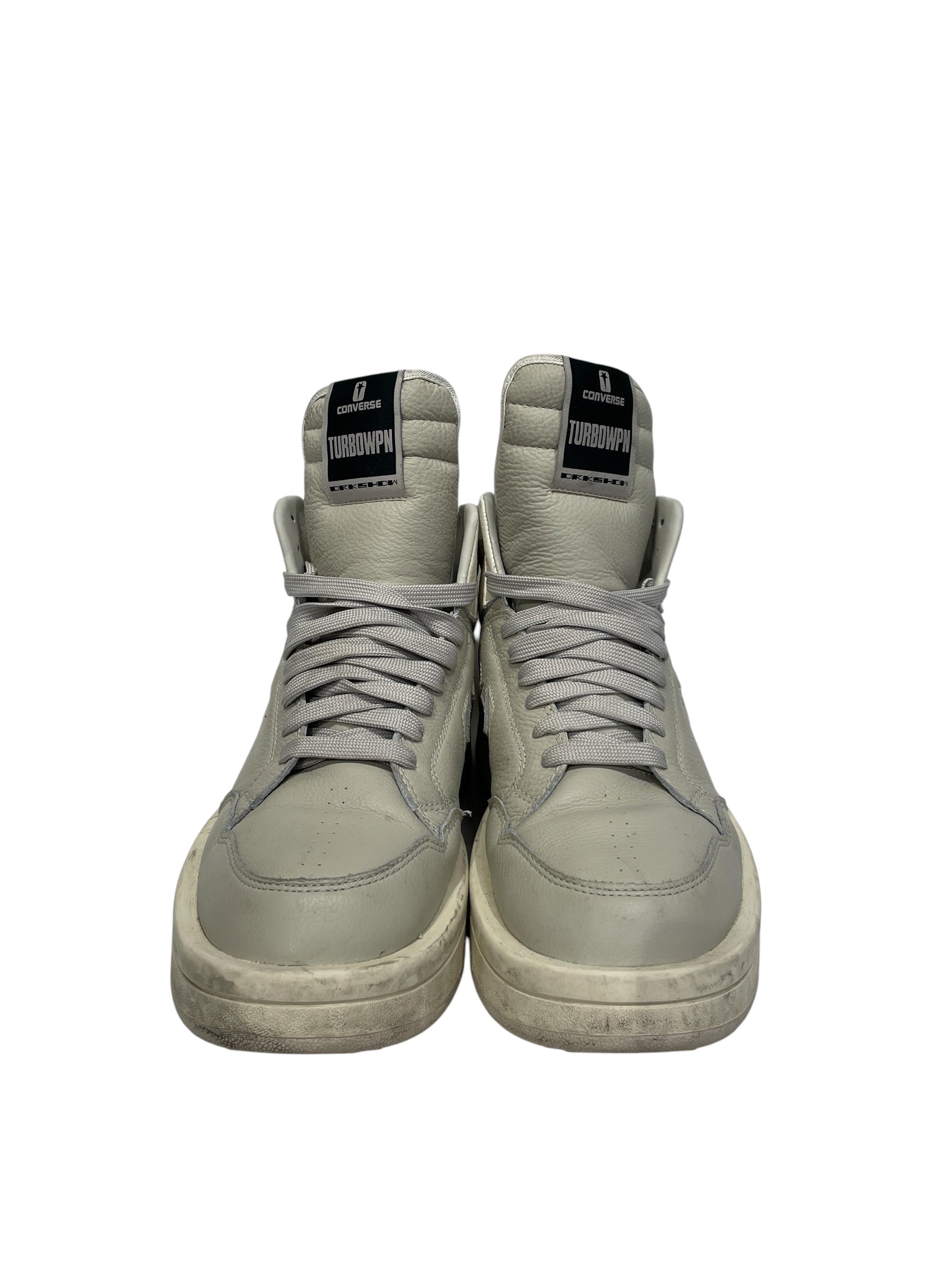 CONVERSE/RICK OWENS DRKSHDW/Hi-Sneakers/US 11.5/Leather/CRM/TURBOWPN view 5