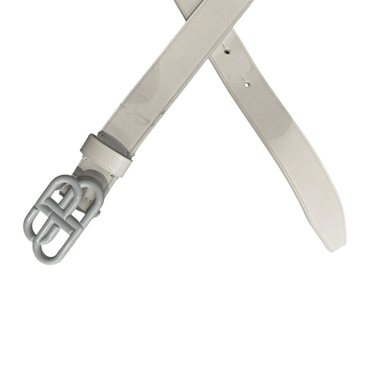 BALENCIAGA/Belt/Leather/WHT/BB BUCKLE WHT view 2