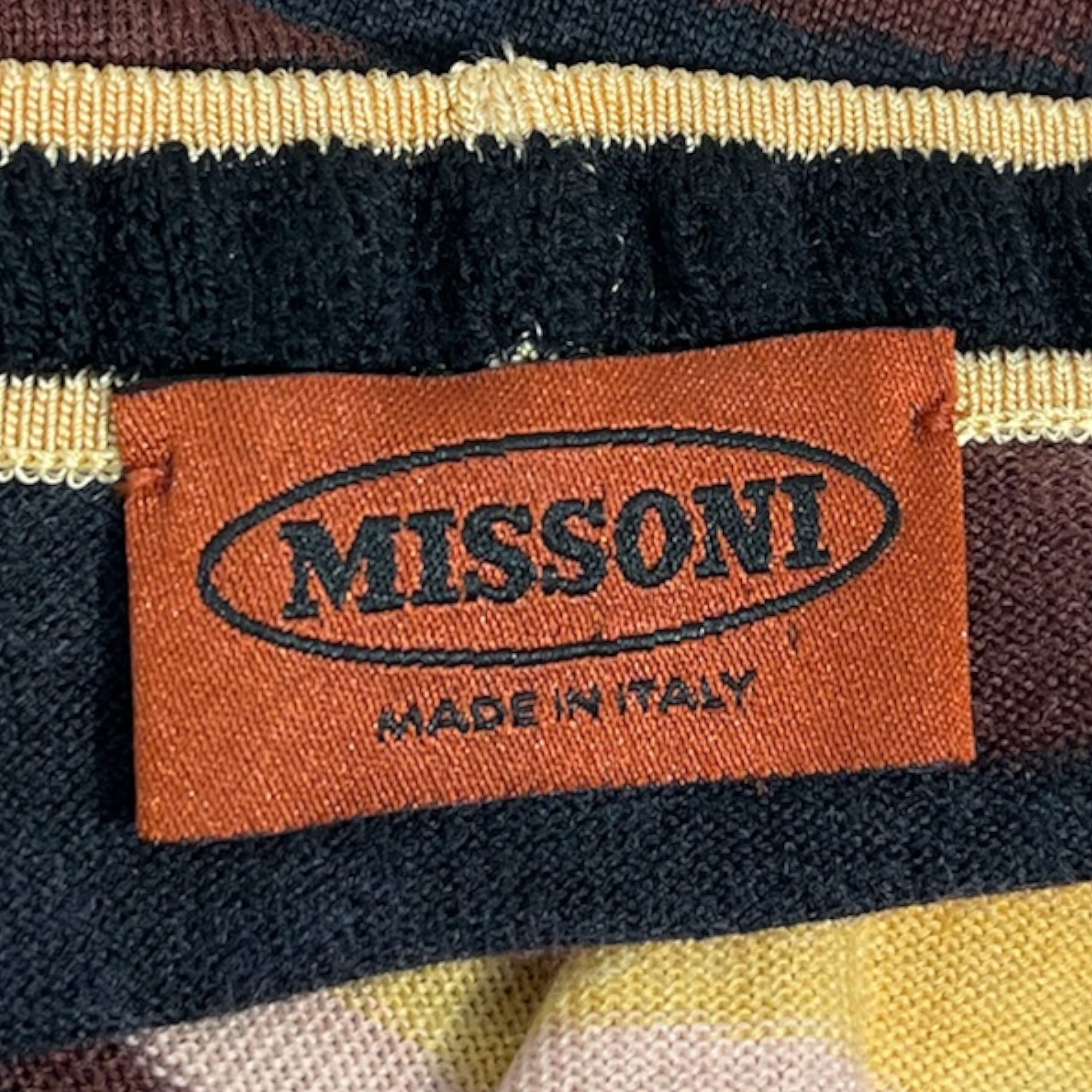 MISSONI/SS Cut & Sew/Wool/MLT/ SS SHIRT YELLOW BROWN PATTERN view 3