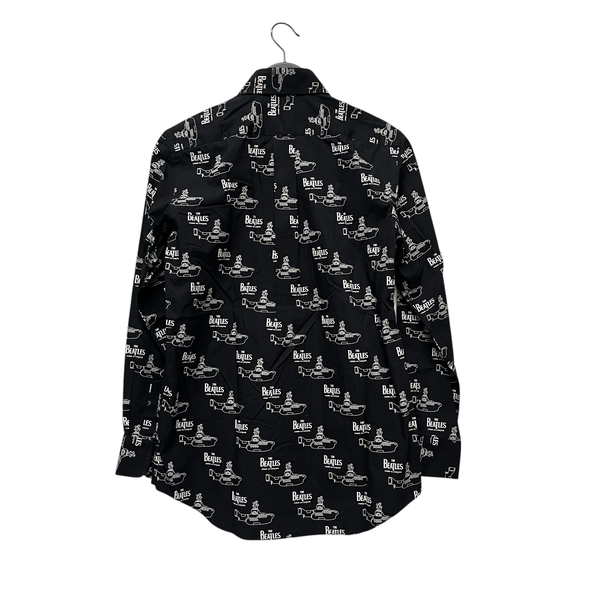 THE BEATLES COMME des GARCONS/LS Shirt/M/Cotton/BLK/All Over Print/SUBMARINE OUTLINE SAMPLE view 1