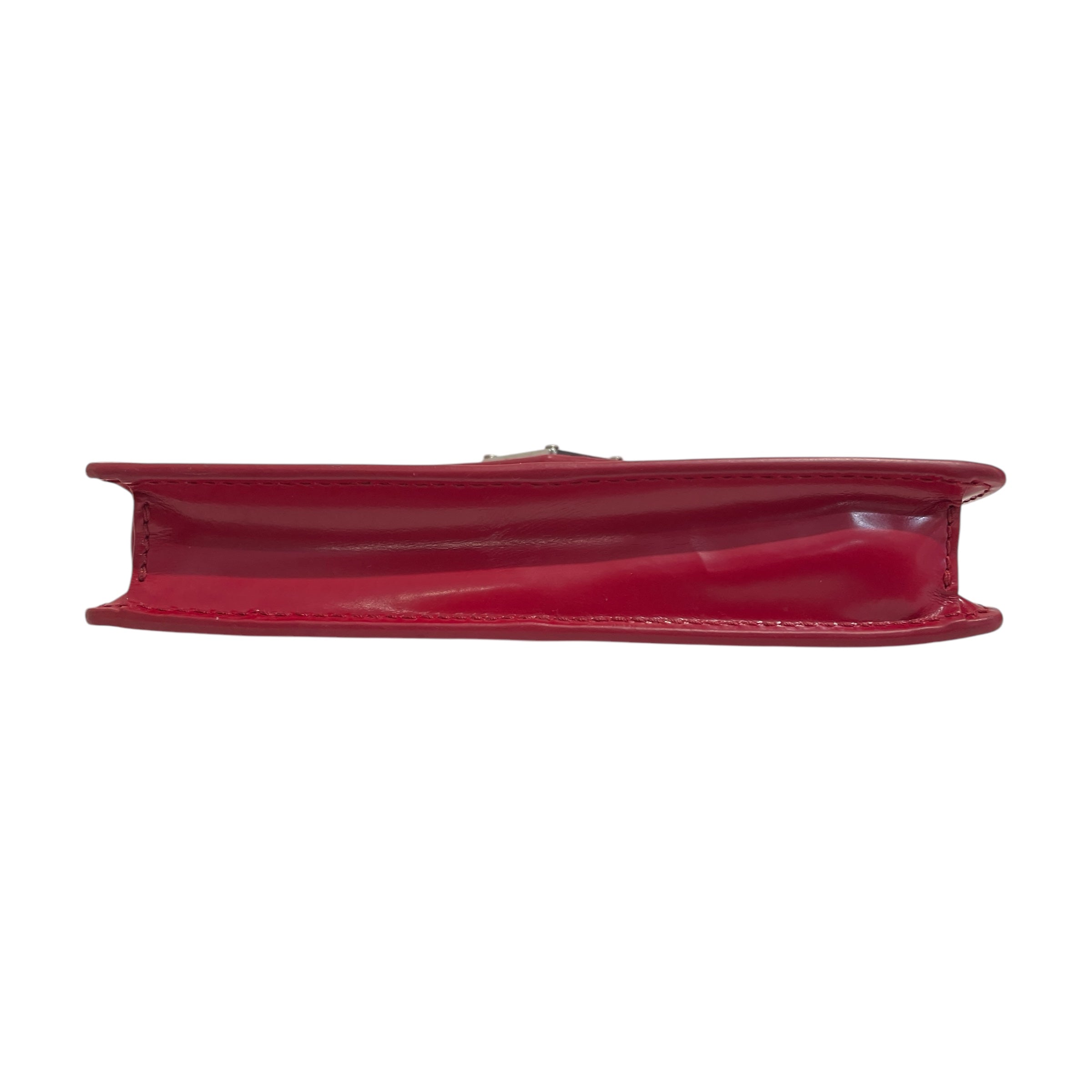 PRADA/Clutch Bag/RED/Leather Case view 3