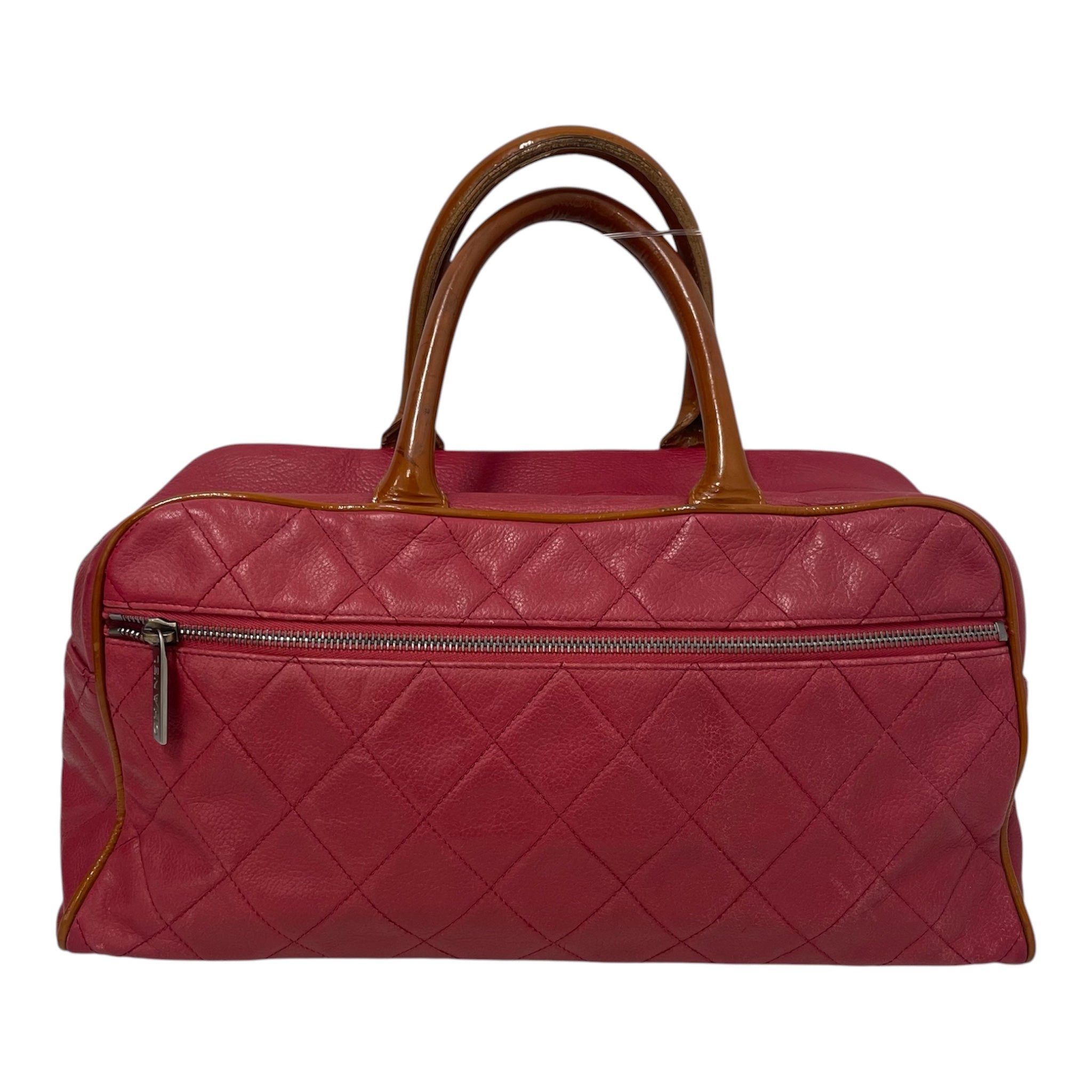 CHANEL/Hand Bag/Leather/RED/TANBORDERHANDLE/ 6211387 view 2