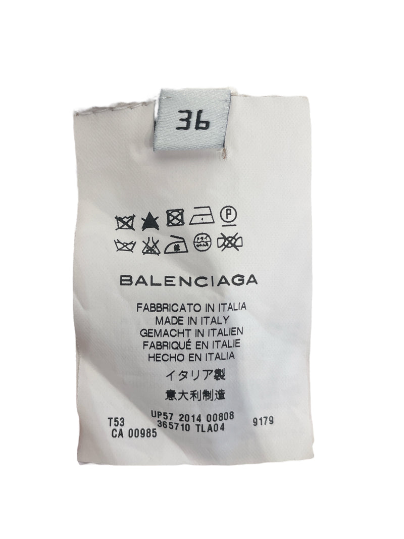 BALENCIAGA/SS Blouse/36/All Over Print/Acrylic/YEL/