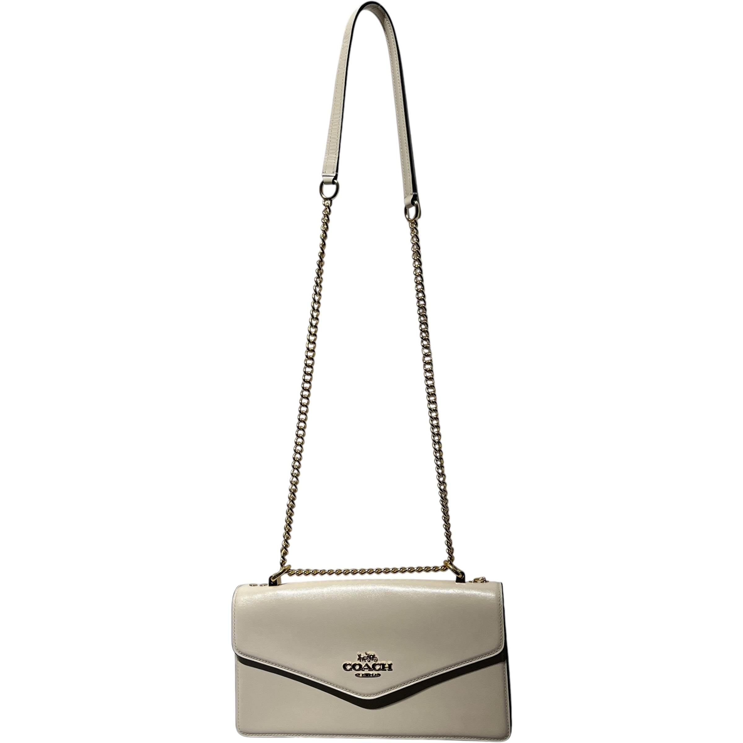 COACH/Cross Body Bag/Leather/CRM/klare envelope view 1