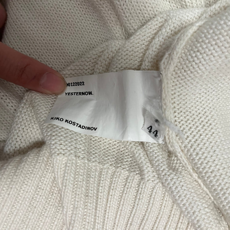 Kiko Kostadinov/Sweater/44/Cotton/WHT/Oversize/futur