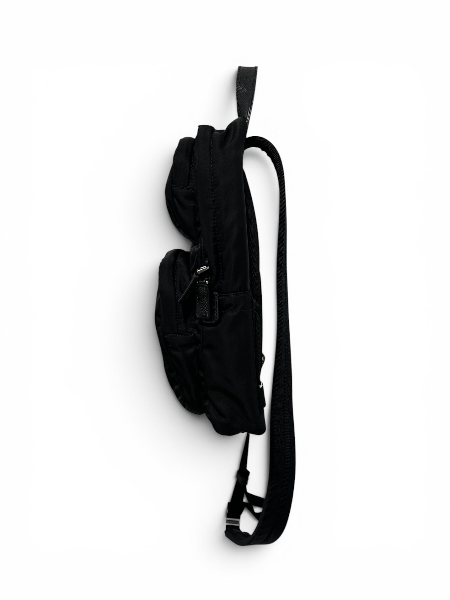 PRADA/Cross Body Bag/Nylon/BLK/SLING BAG view 3