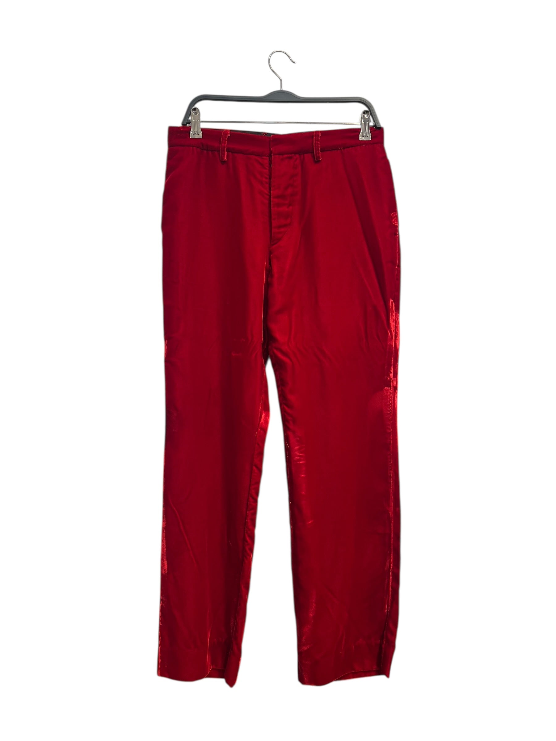 R13/Bottoms/28/RED/VELVET LEMMY TROUSER view 1