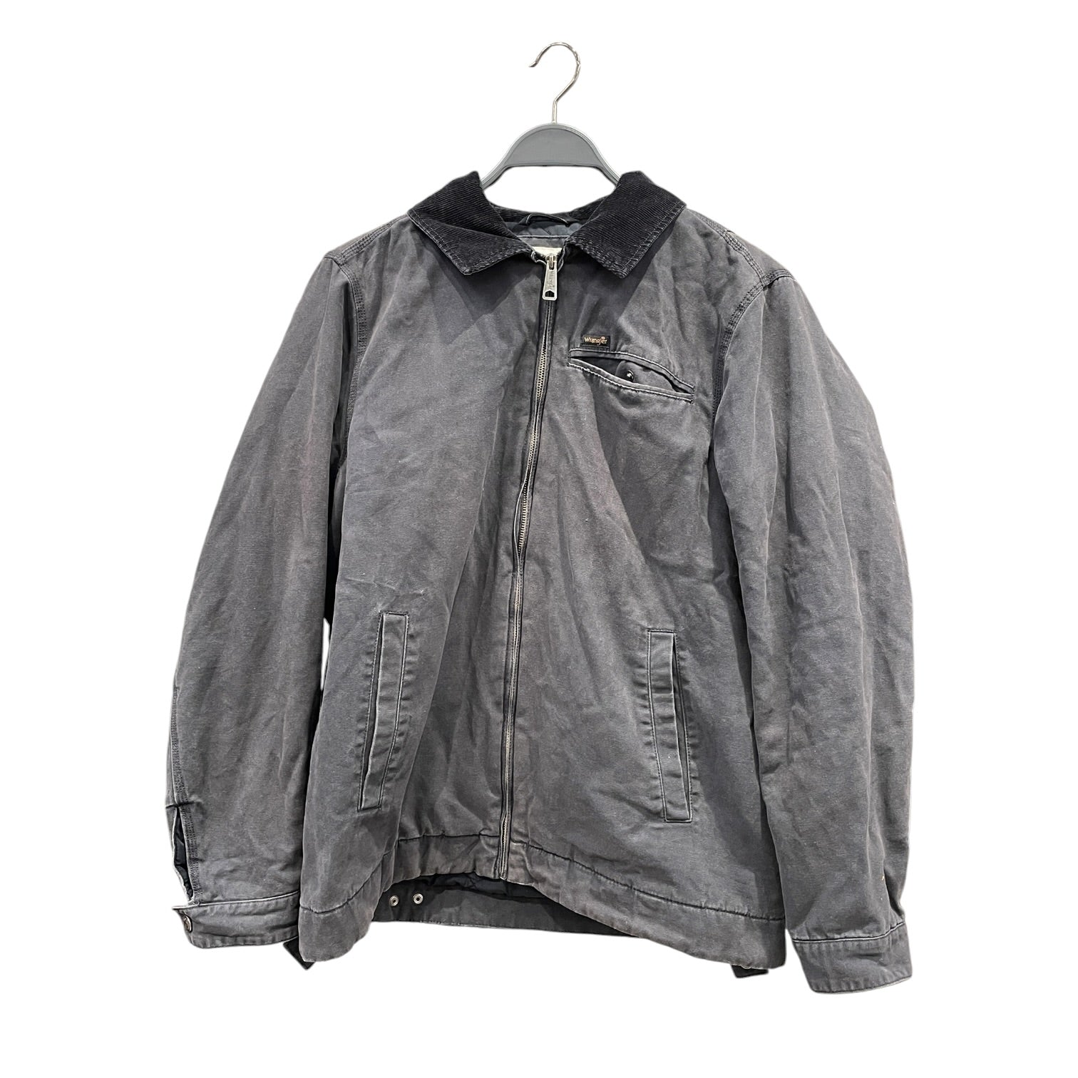 WRANGLER/Jacket/M/Cotton/BLK/Corduroy Collar Zip Up Jacket