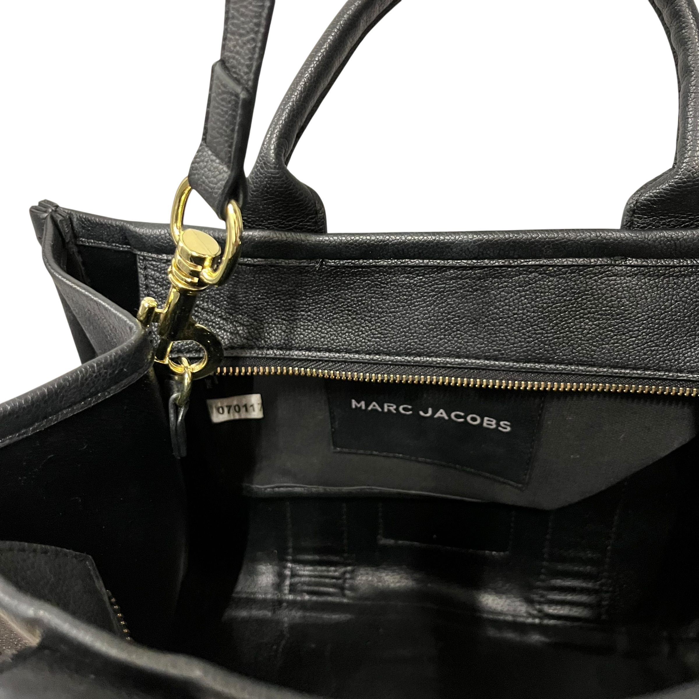 MARC JACOBS/Hand Bag/Leather/BLK/leather the tote bag medium view 6