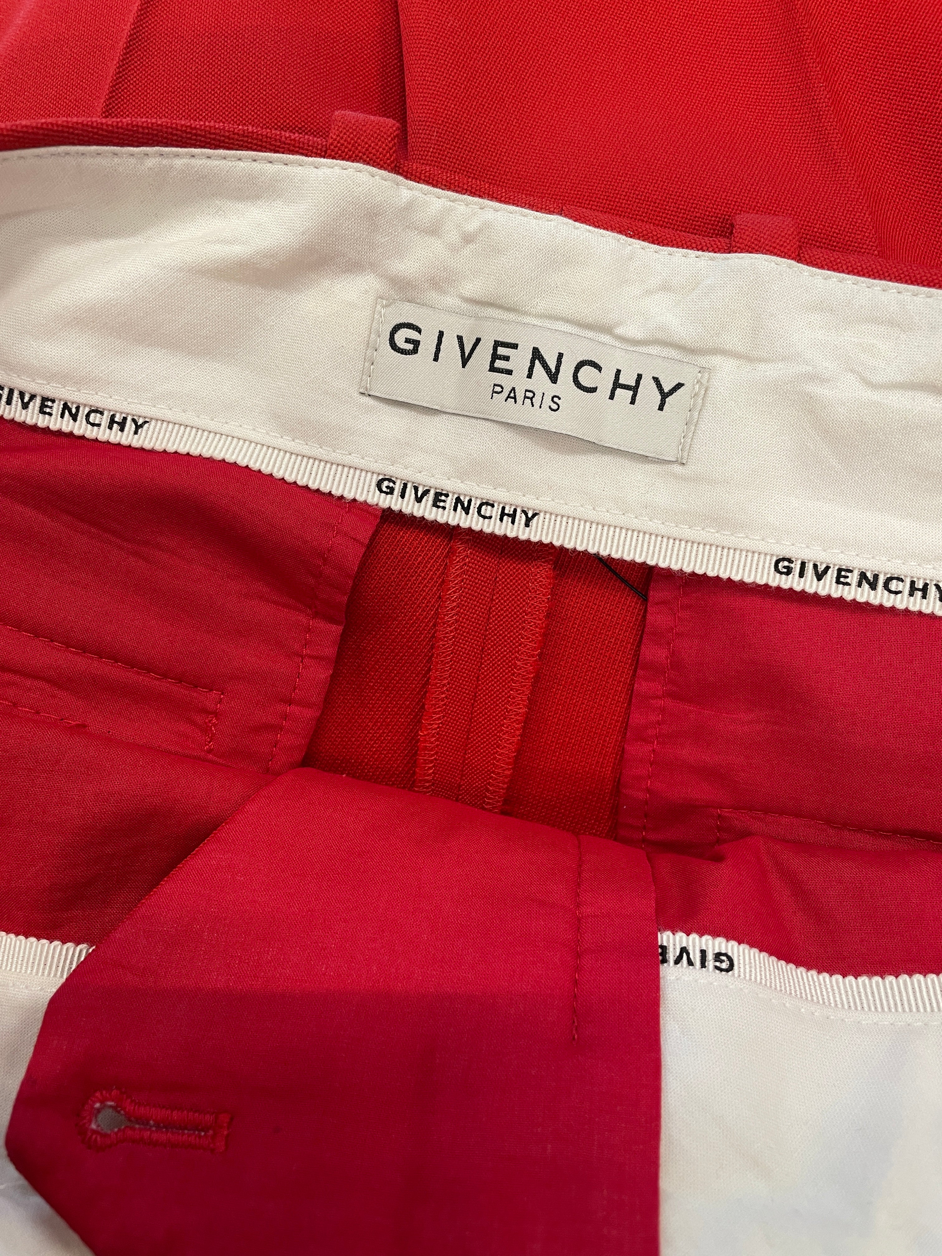 GIVENCHY/Bottoms/38/Cotton/RED/CHAIN W LOGO view 3