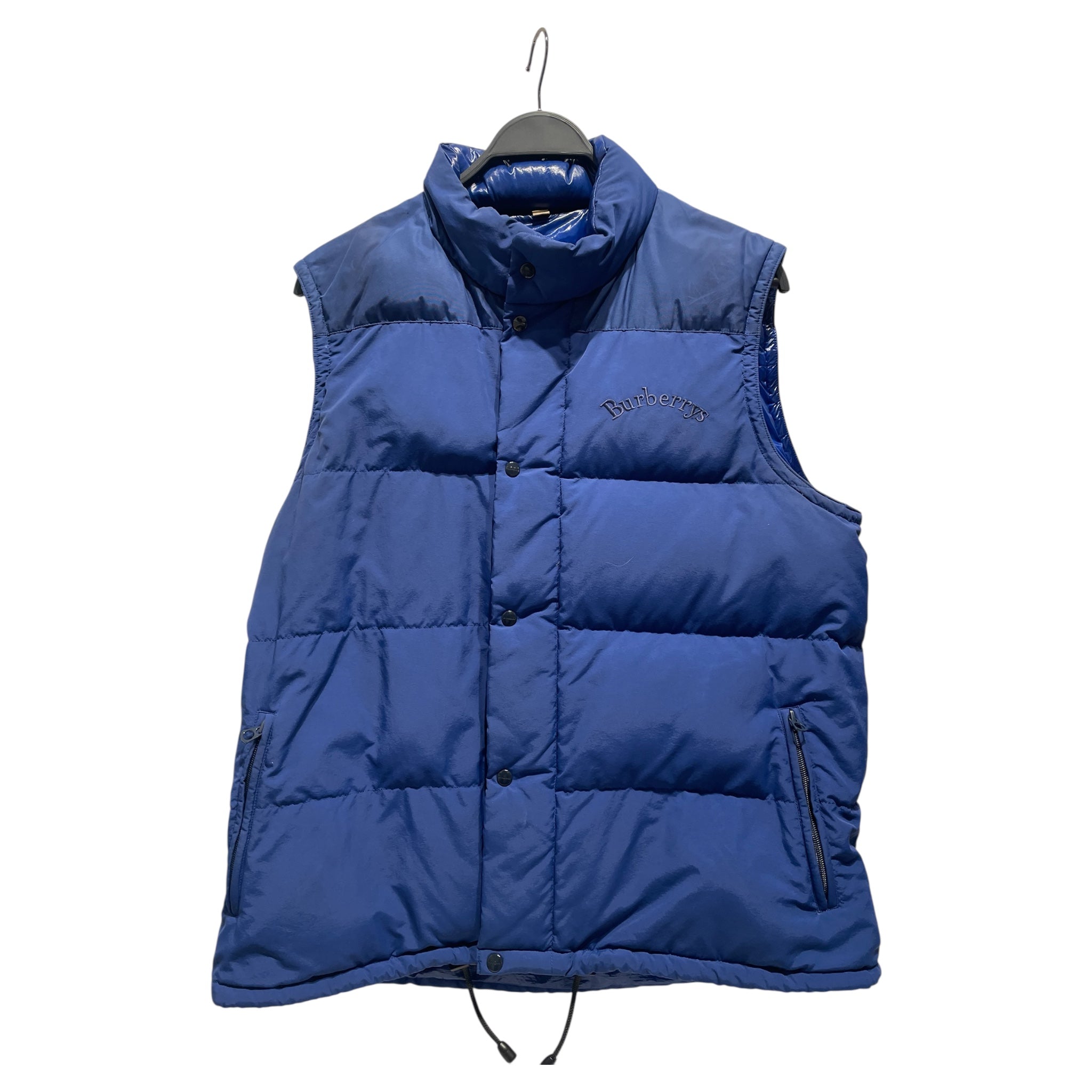 BURBERRY/Puffer Vest/52/Nylon/BLU/Burberrys Embroidered Vest view 1