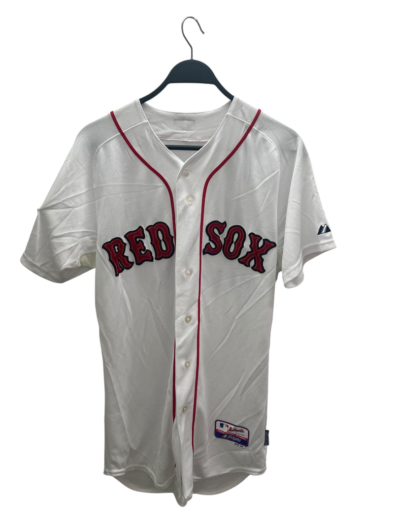 Majestic/SS Shirt/40/Polyester/WHT/VINTAGE RED SOX JERSEY NO 28